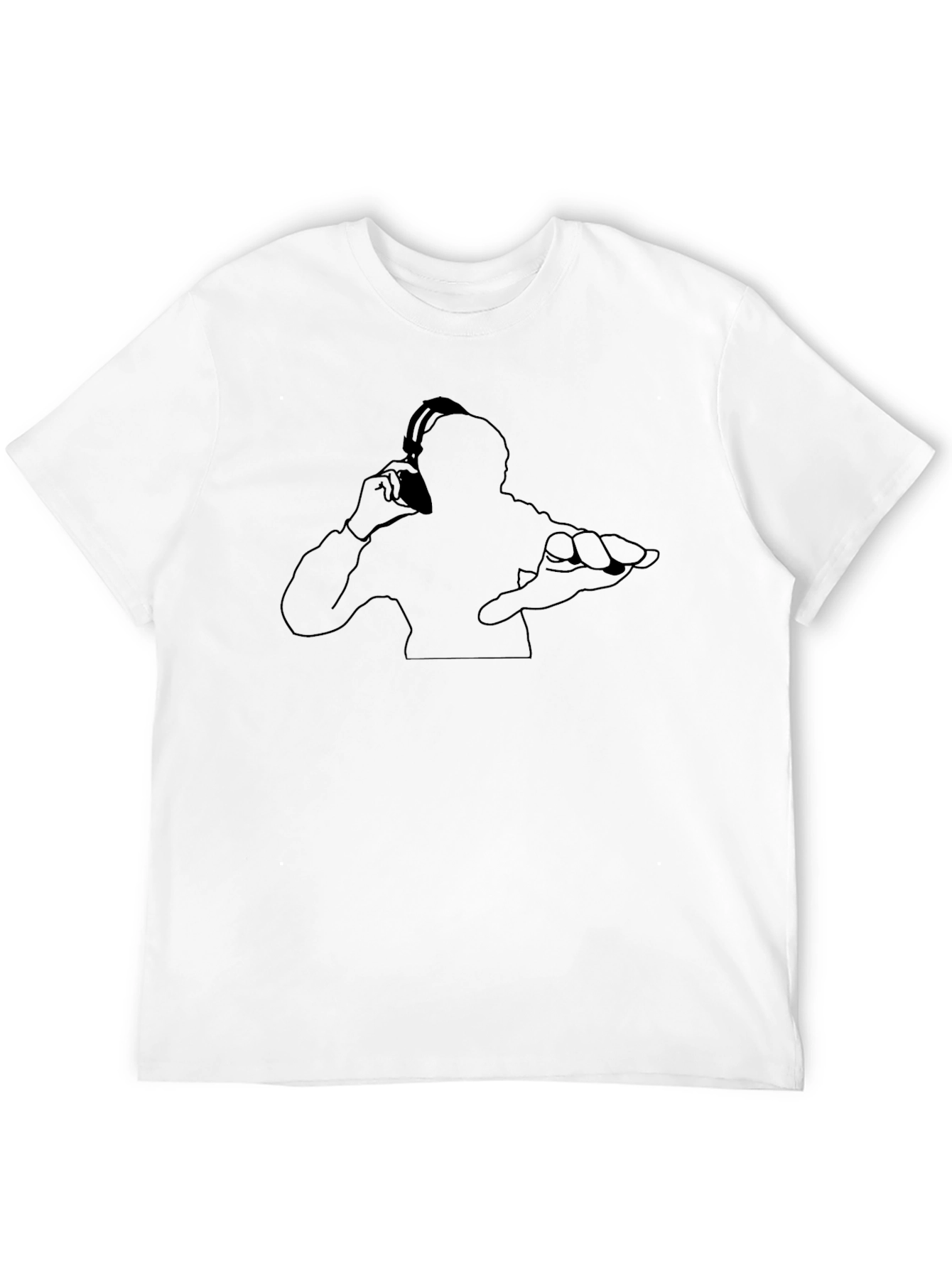 DJ Silhouette Black T-Shirt - Modern Music Lovers Tee