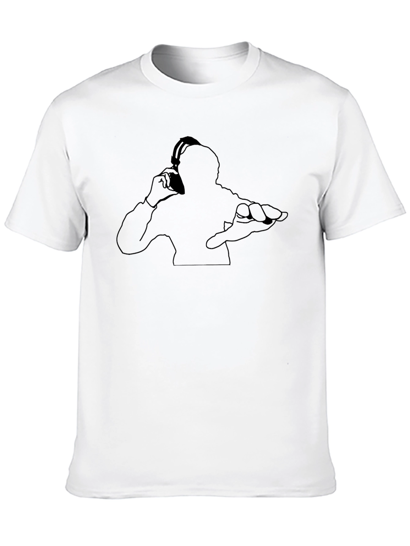 DJ Silhouette Black T-Shirt - Modern Music Lovers Tee