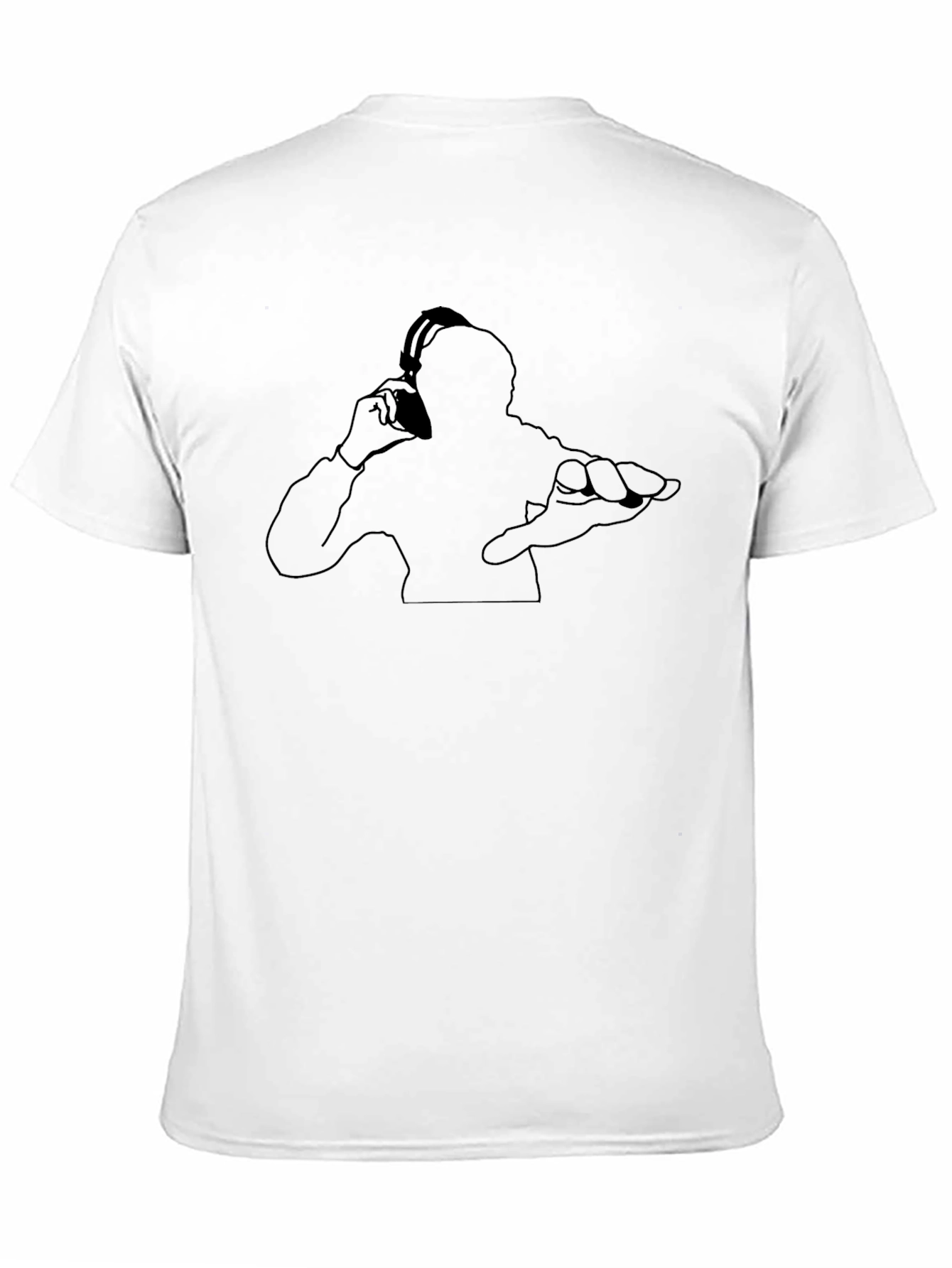 DJ Silhouette Black T-Shirt - Modern Music Lovers Tee