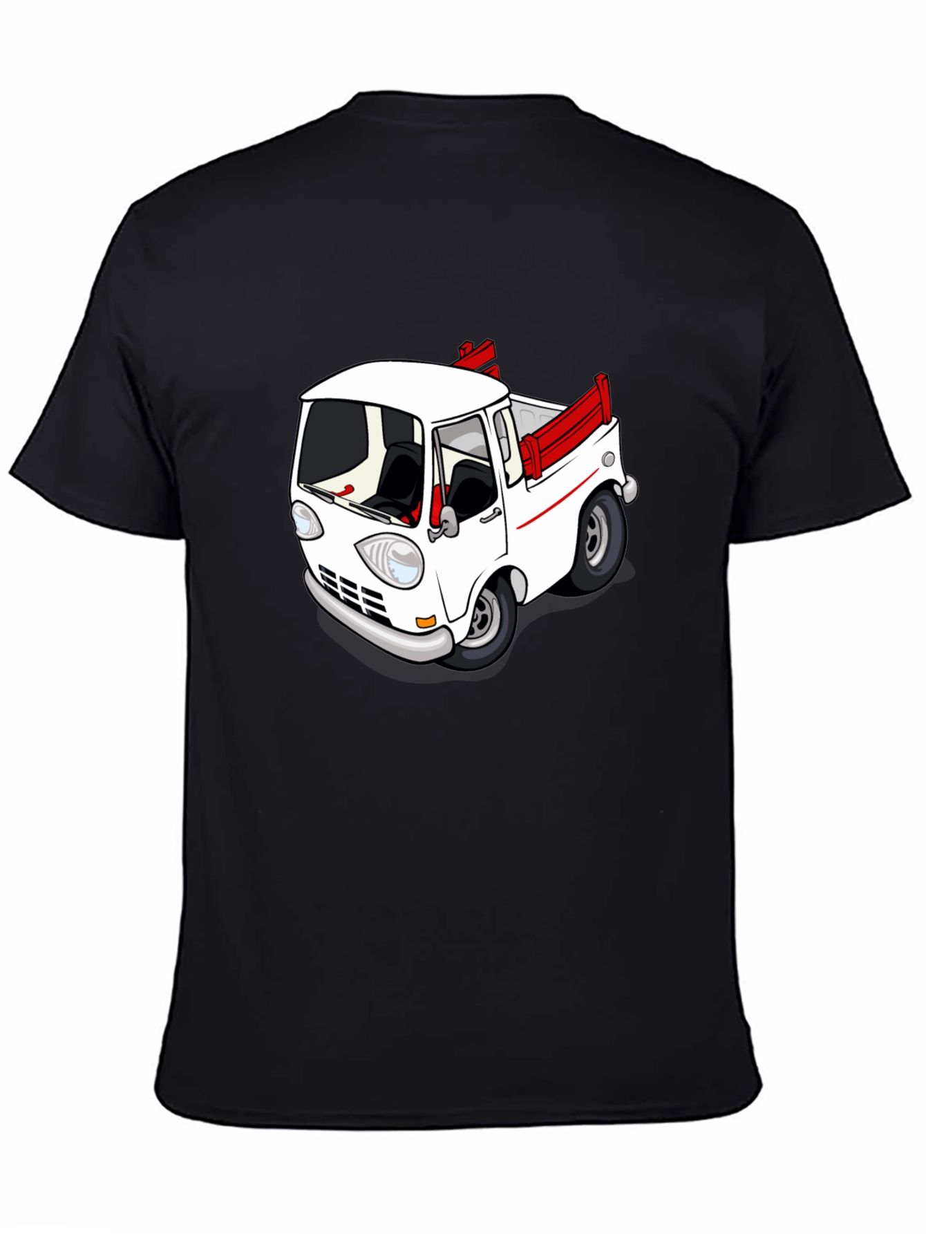Cartoon Truck Graphic Tee - Classic Car Style