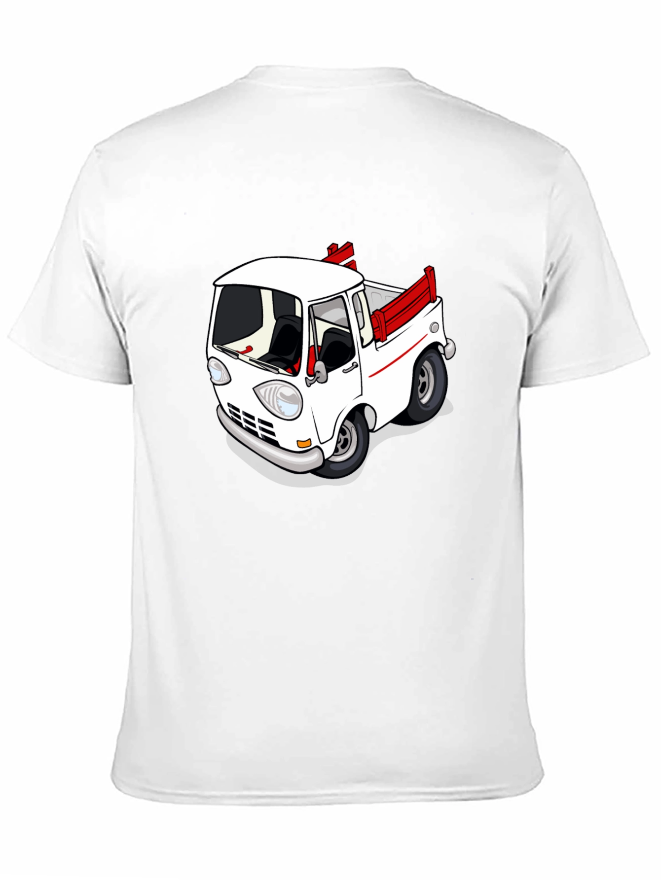 Cartoon Truck Graphic Tee - Classic Car Style