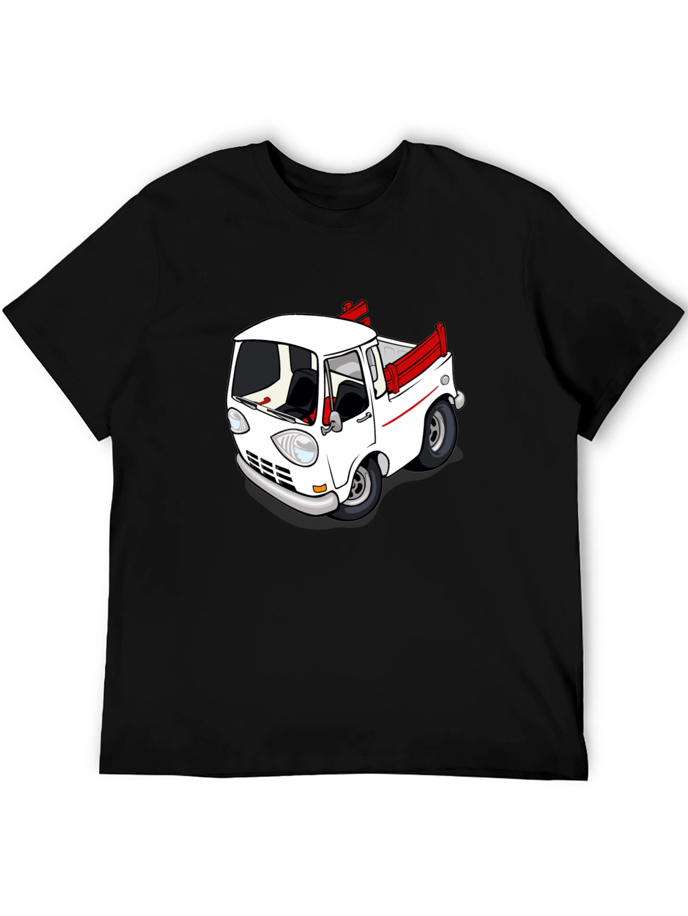 Cartoon Truck Graphic Tee - Classic Car Style