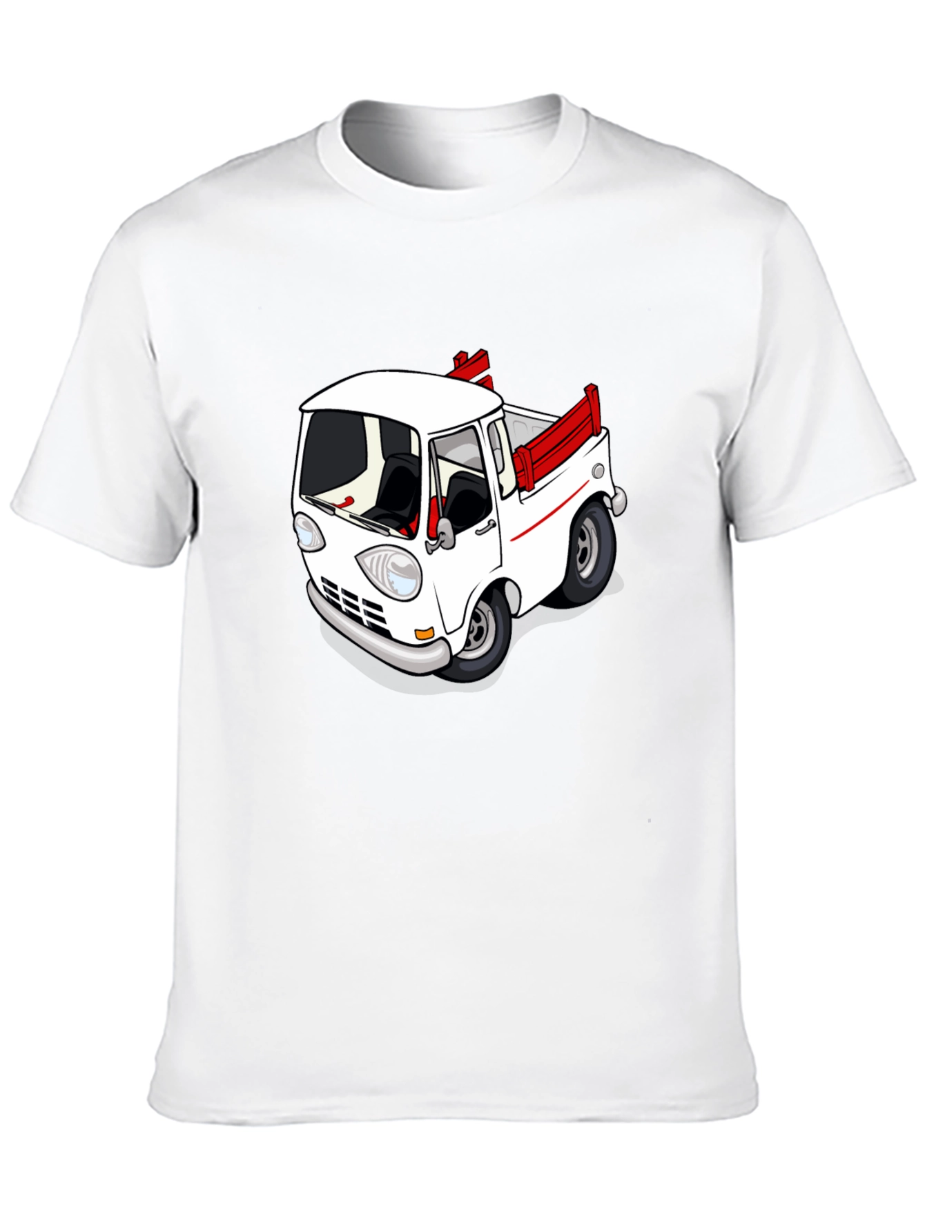 Cartoon Truck Graphic Tee - Classic Car Style