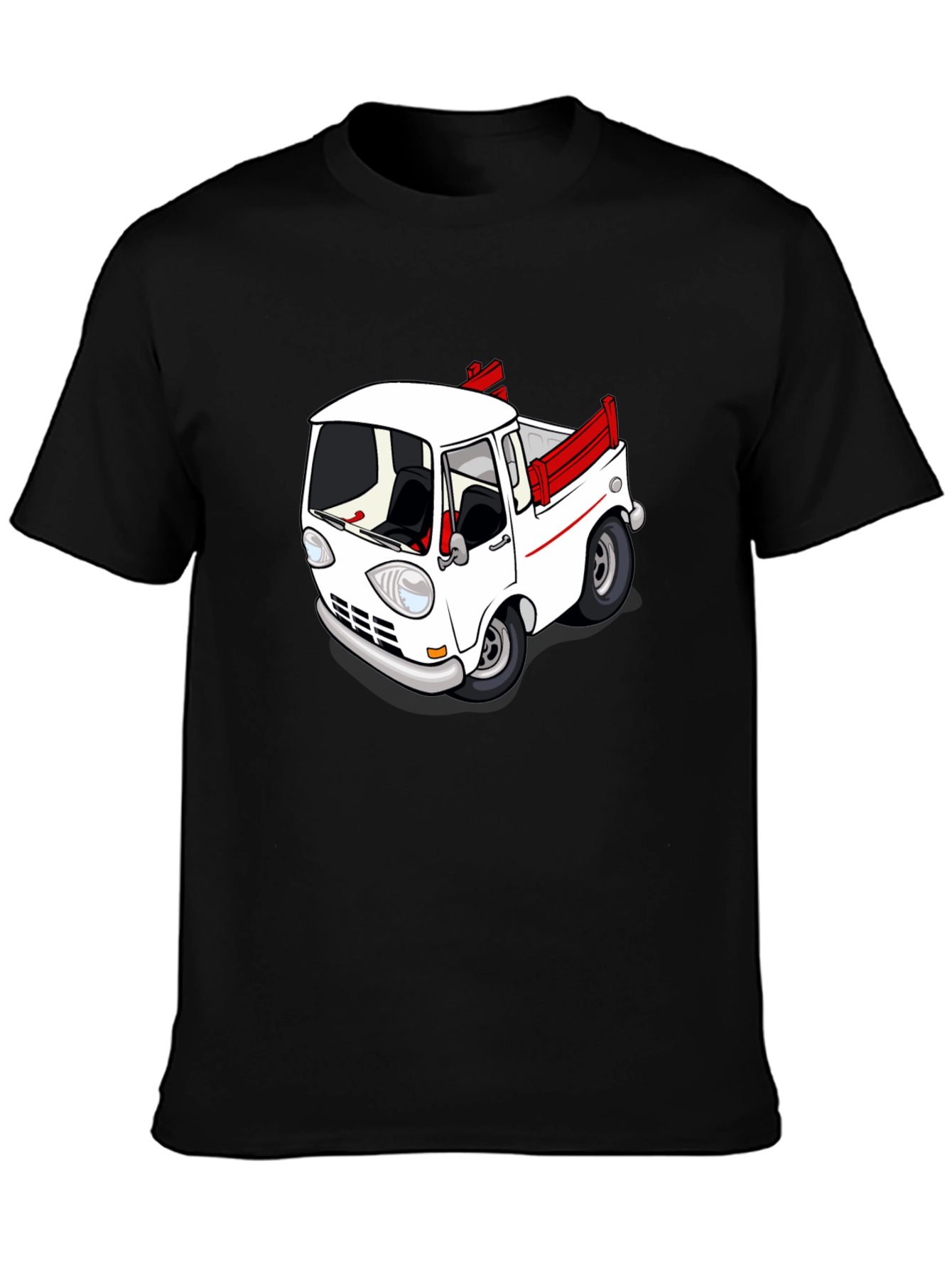 Cartoon Truck Graphic Tee - Classic Car Style