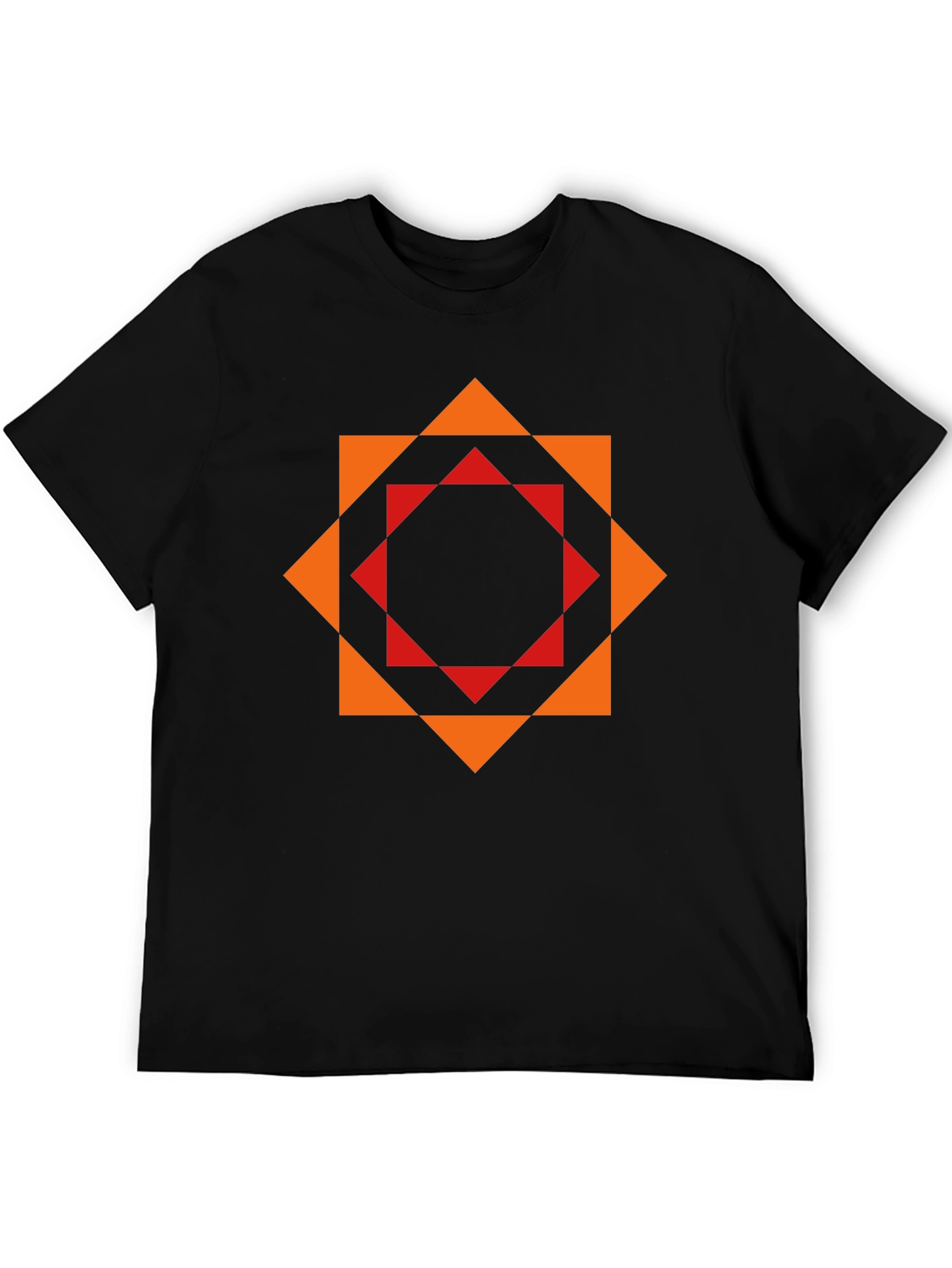 Geometric Print T-Shirt - Modern Stylish Design