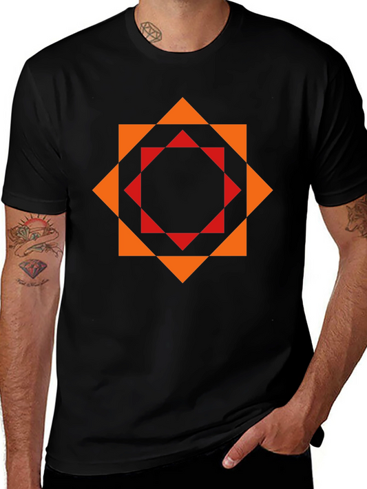 Geometric Print T-Shirt - Modern Stylish Design