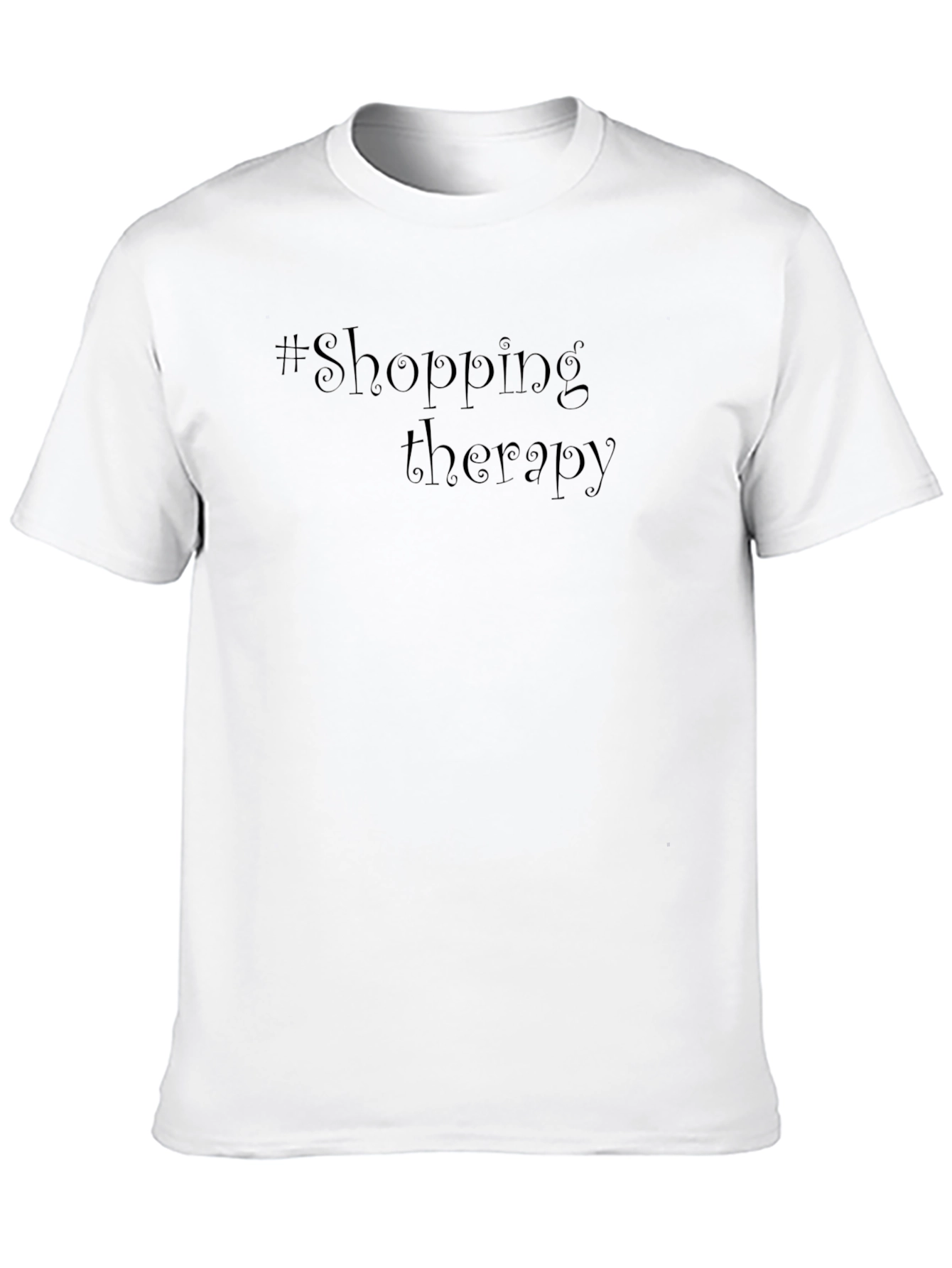 Shopping Therapy Black T-Shirt