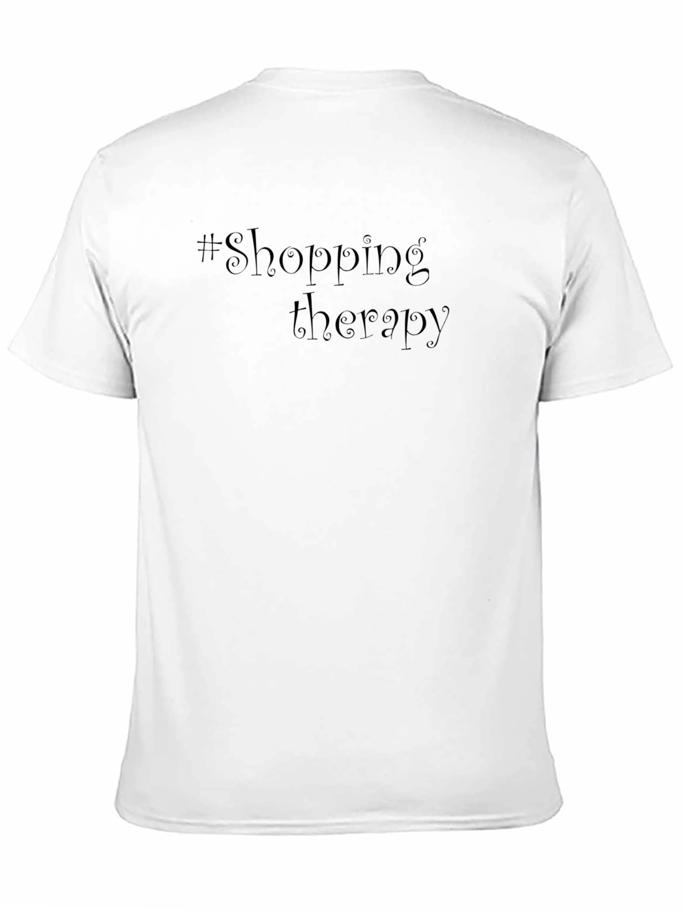 Shopping Therapy Black T-Shirt