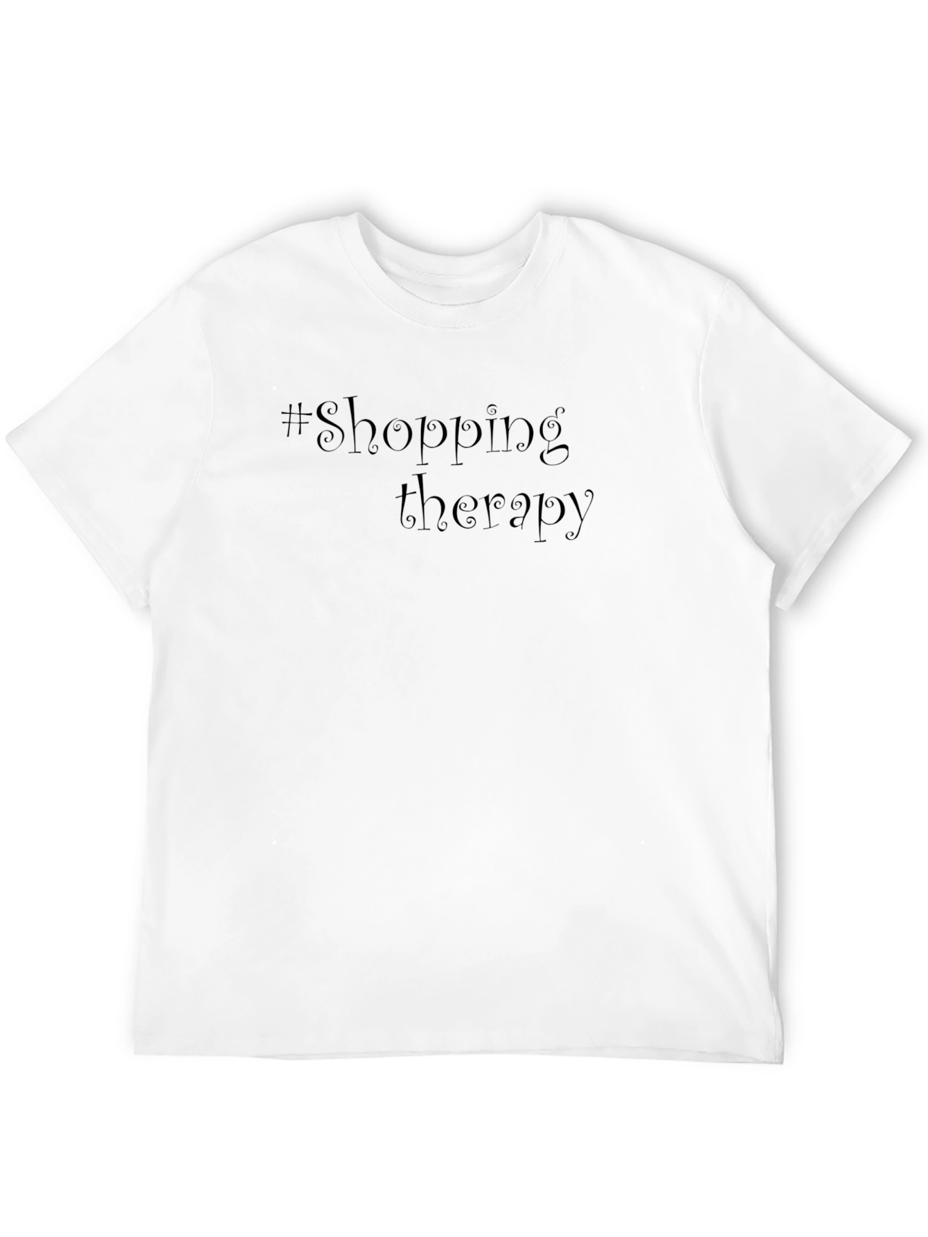 Shopping Therapy Black T-Shirt