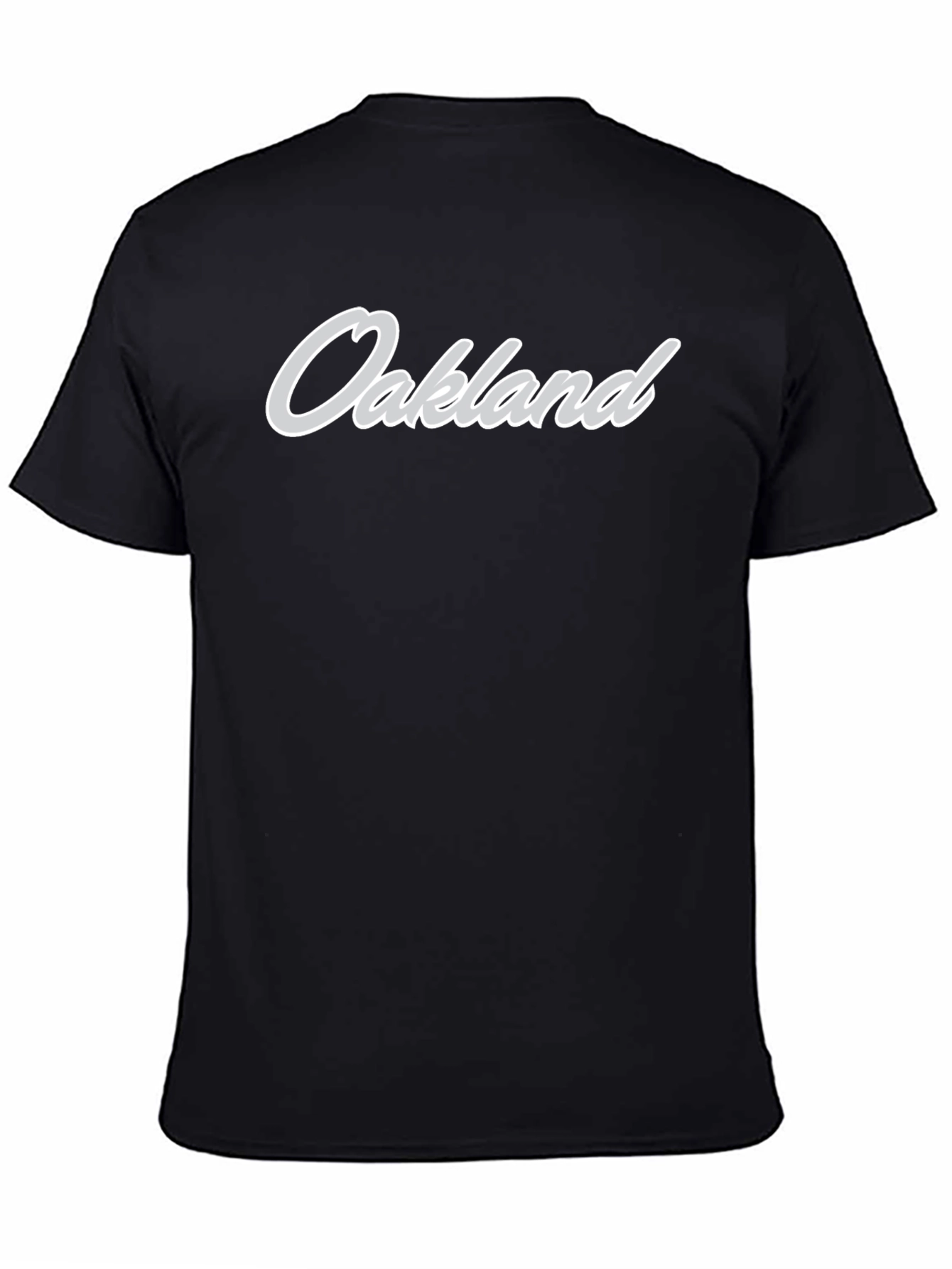 Oakland Script Black T-Shirt