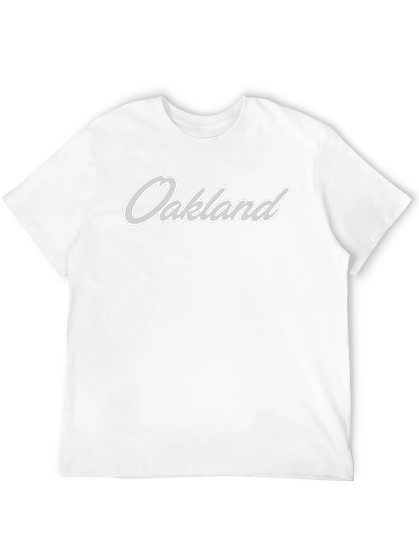 Oakland Script Black T-Shirt