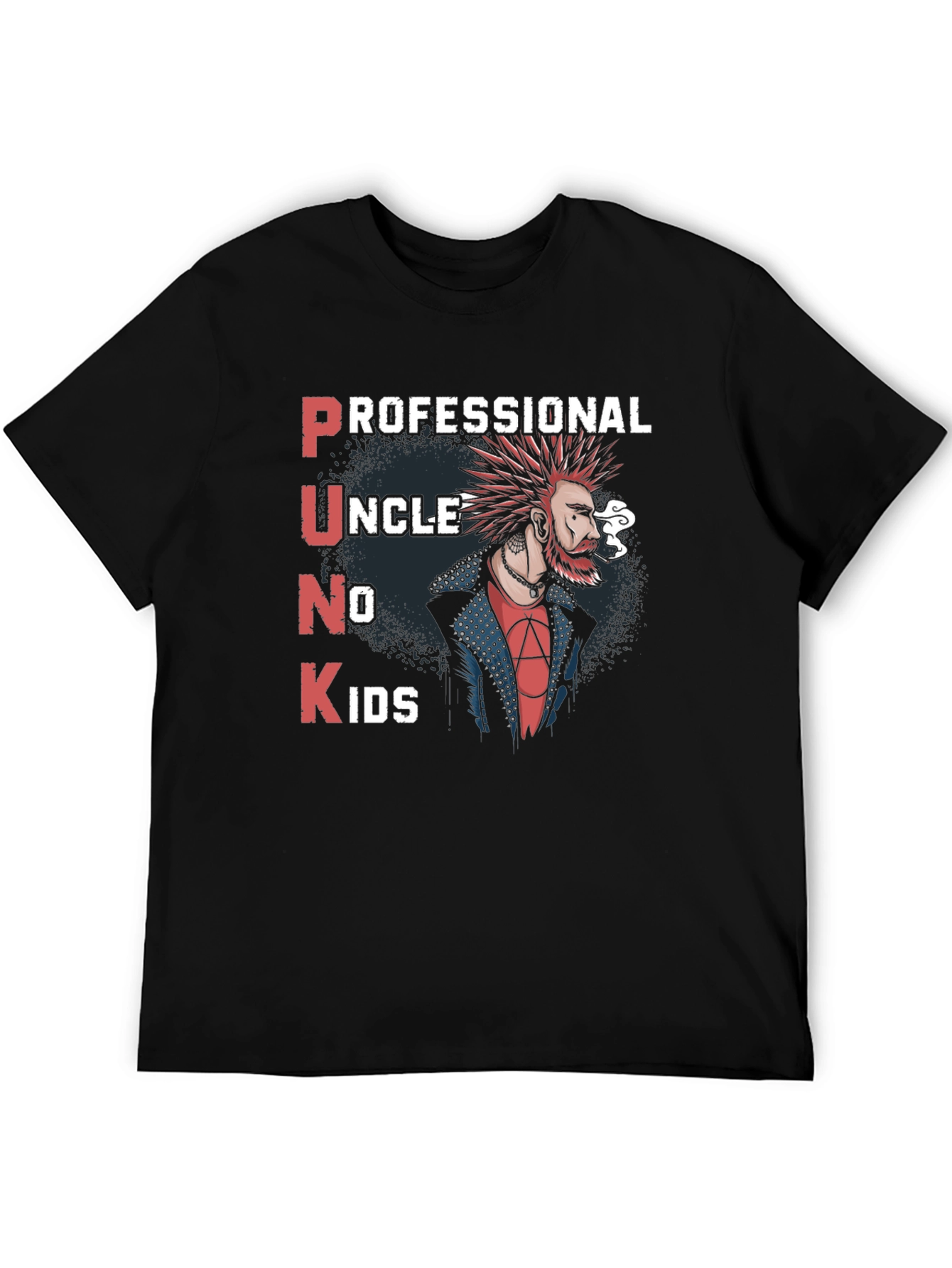 Professional Punk Uncle No Kids Black T-Shirt
