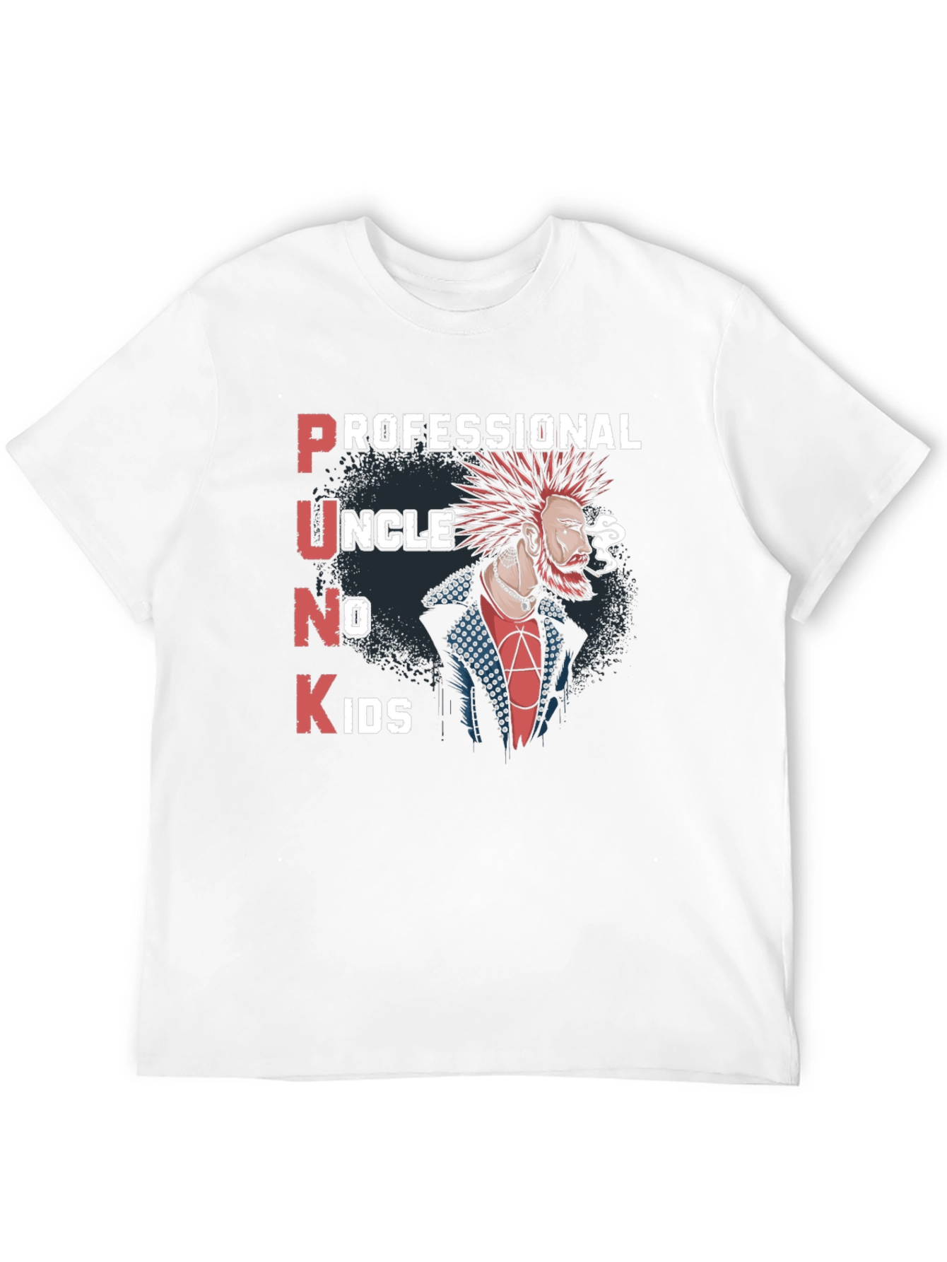 Professional Punk Uncle No Kids Black T-Shirt