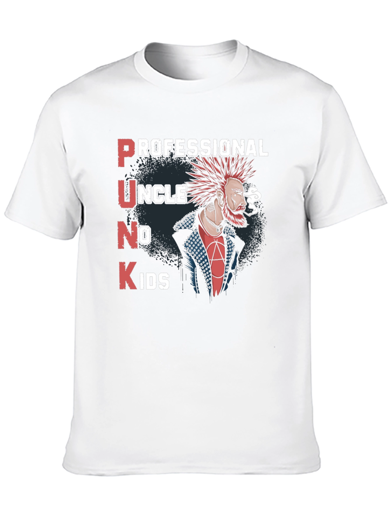 Professional Punk Uncle No Kids Black T-Shirt