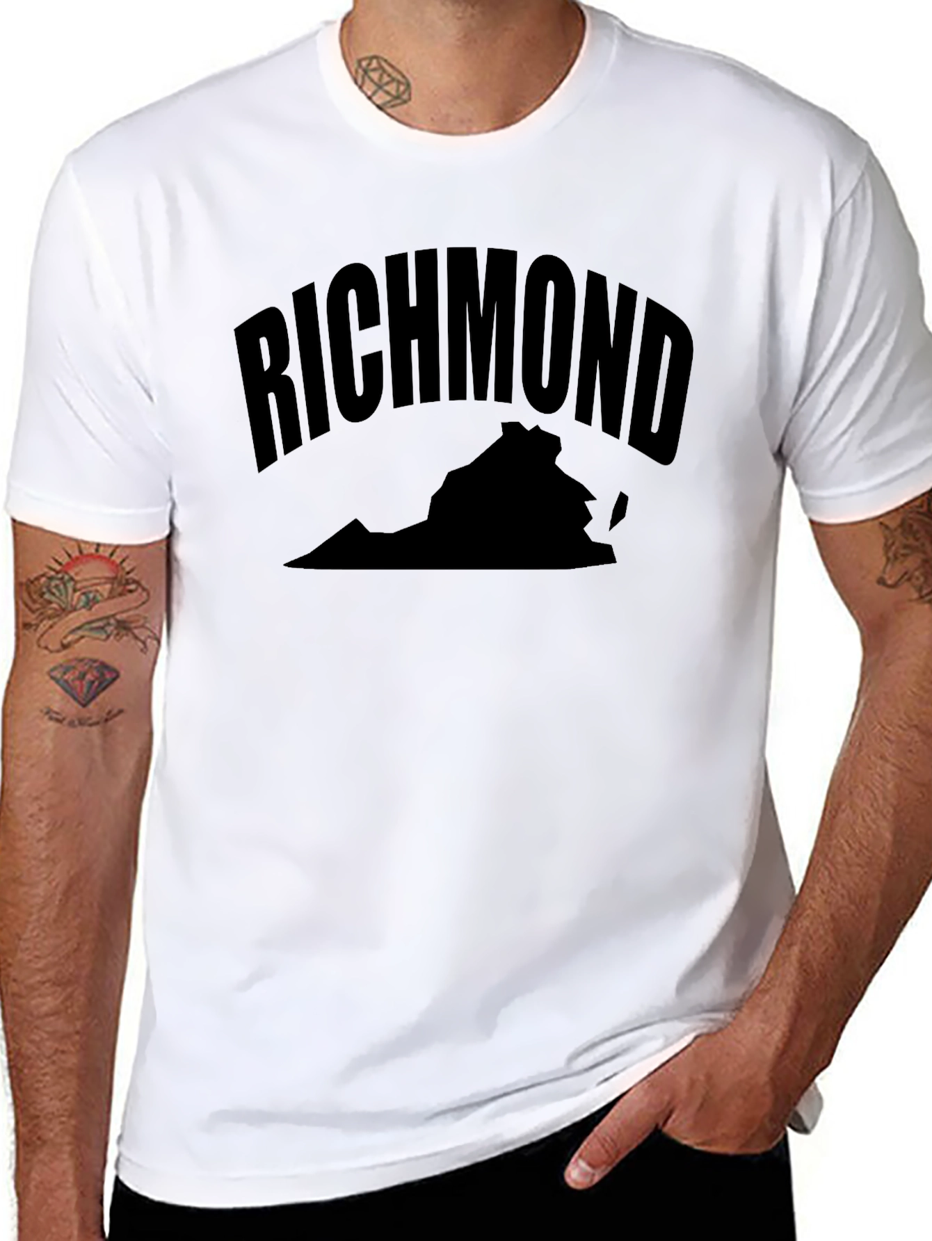 Richmond Virginia T-Shirt - Black Graphic Tee