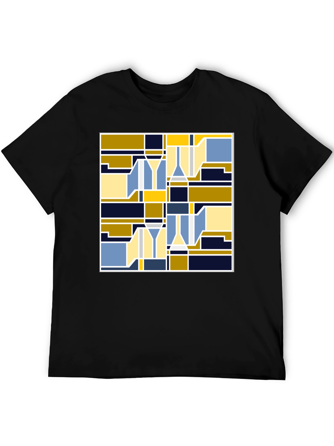 Abstract Cocktail T-Shirt - Modern Geometric Design