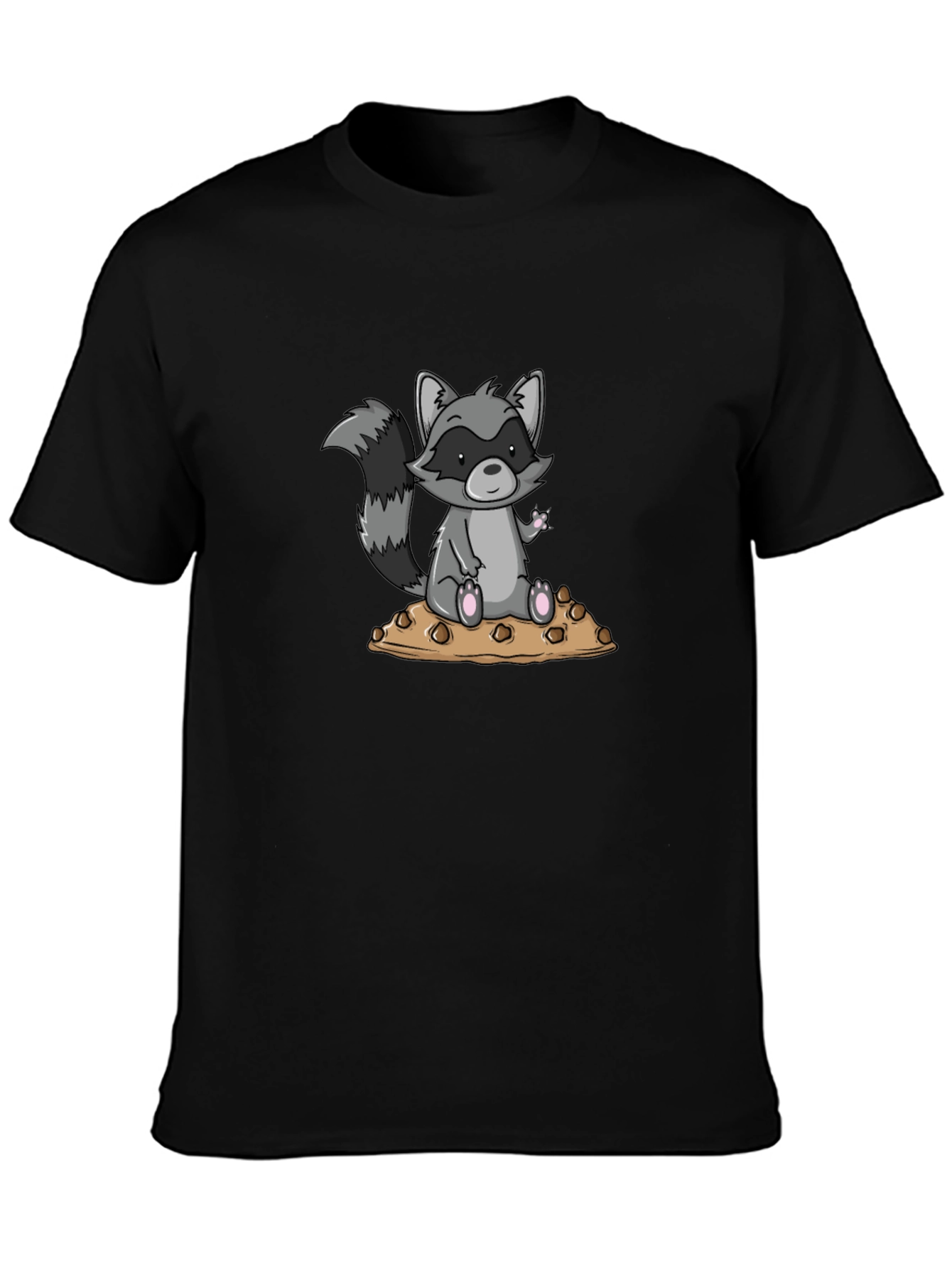 Raccoon on Cookies Graphic T-Shirt