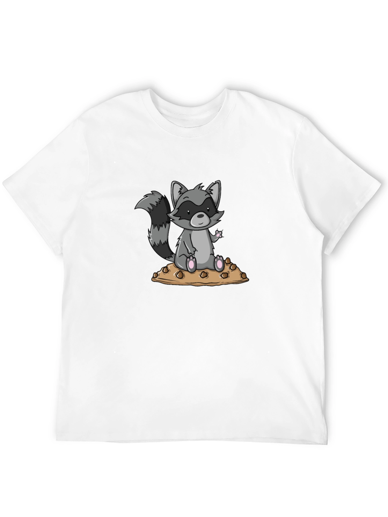 Raccoon on Cookies Graphic T-Shirt