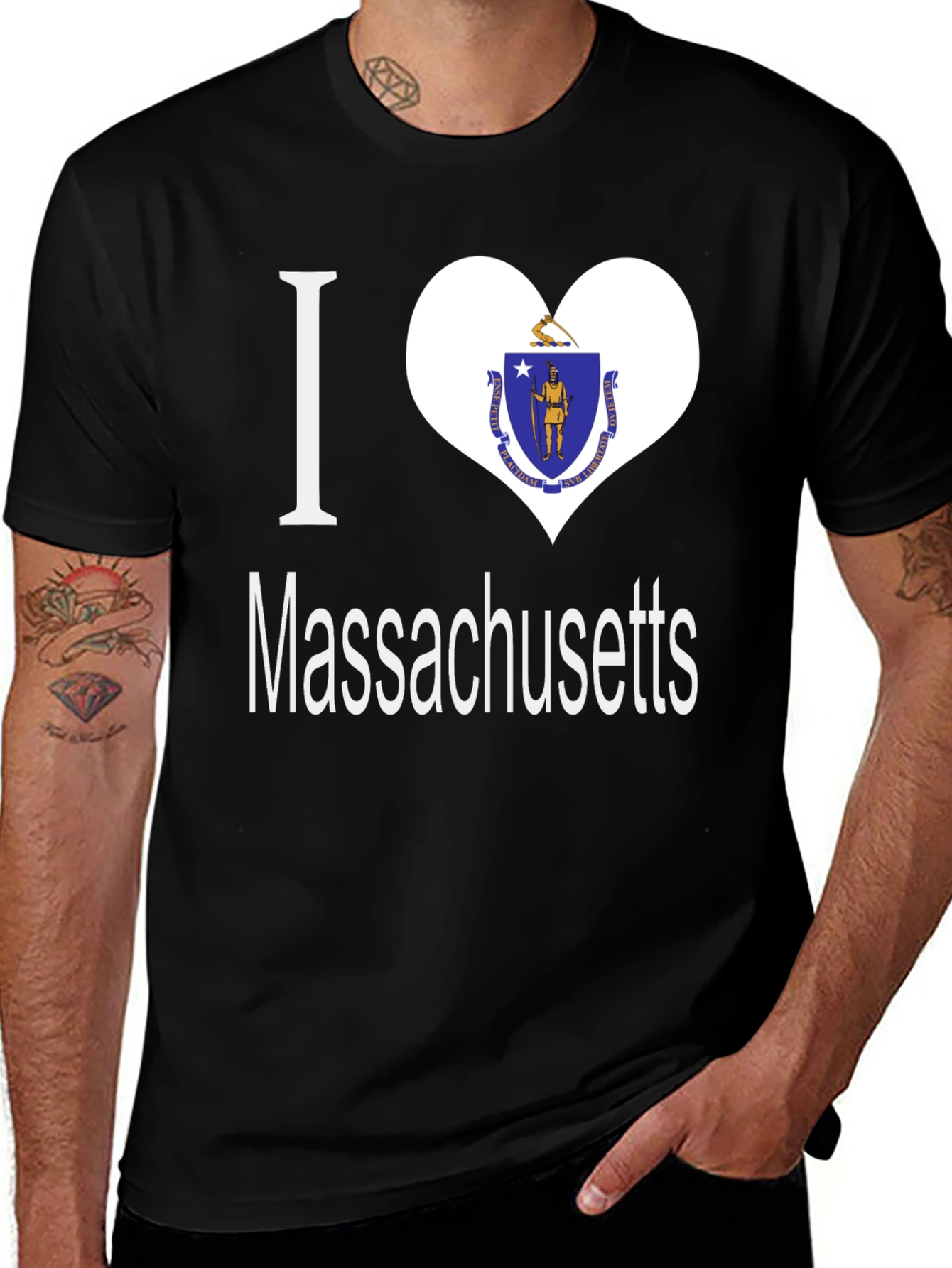 I Heart Massachusetts T-Shirt - State Pride Tee