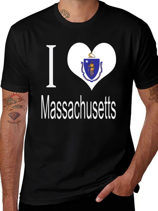 I Heart Massachusetts T-Shirt - State Pride Tee
