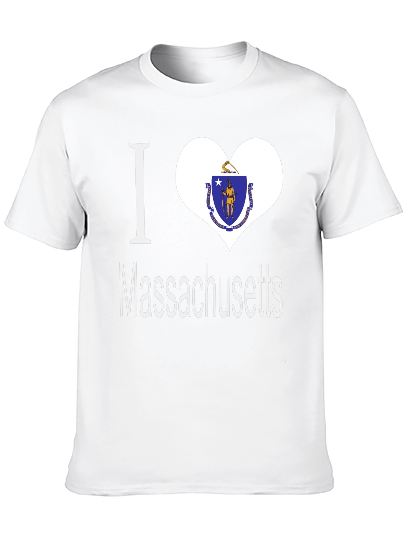 I Heart Massachusetts T-Shirt - State Pride Tee