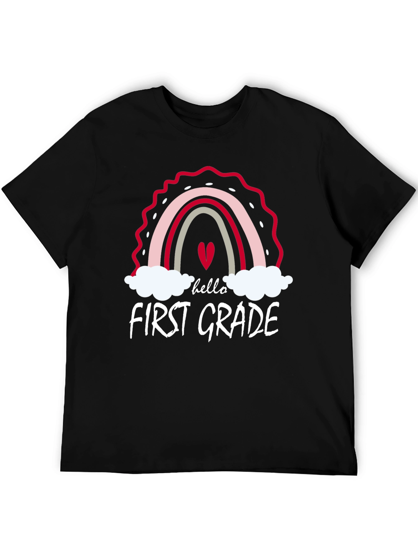 Hello First Grade Teacher Rainbow T-Shirt
