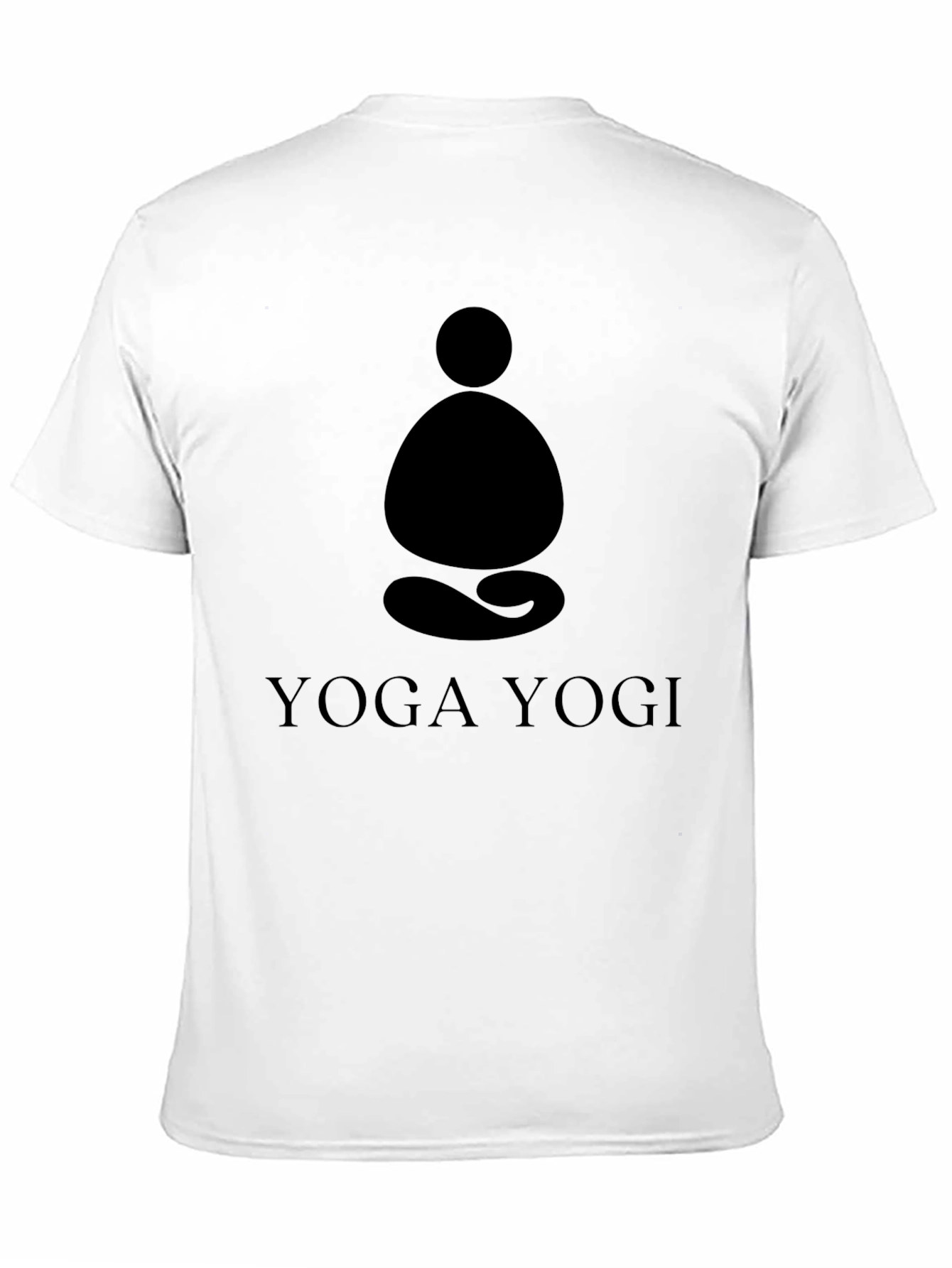 Yoga Yogi Graphic Tee - Meditating Figure Design