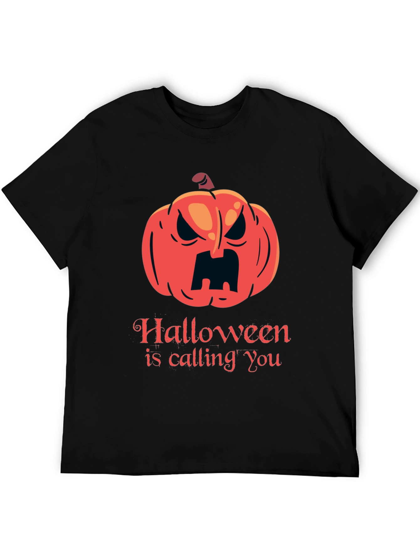 Halloween Calling T-Shirt - Spooky Pumpkin Design