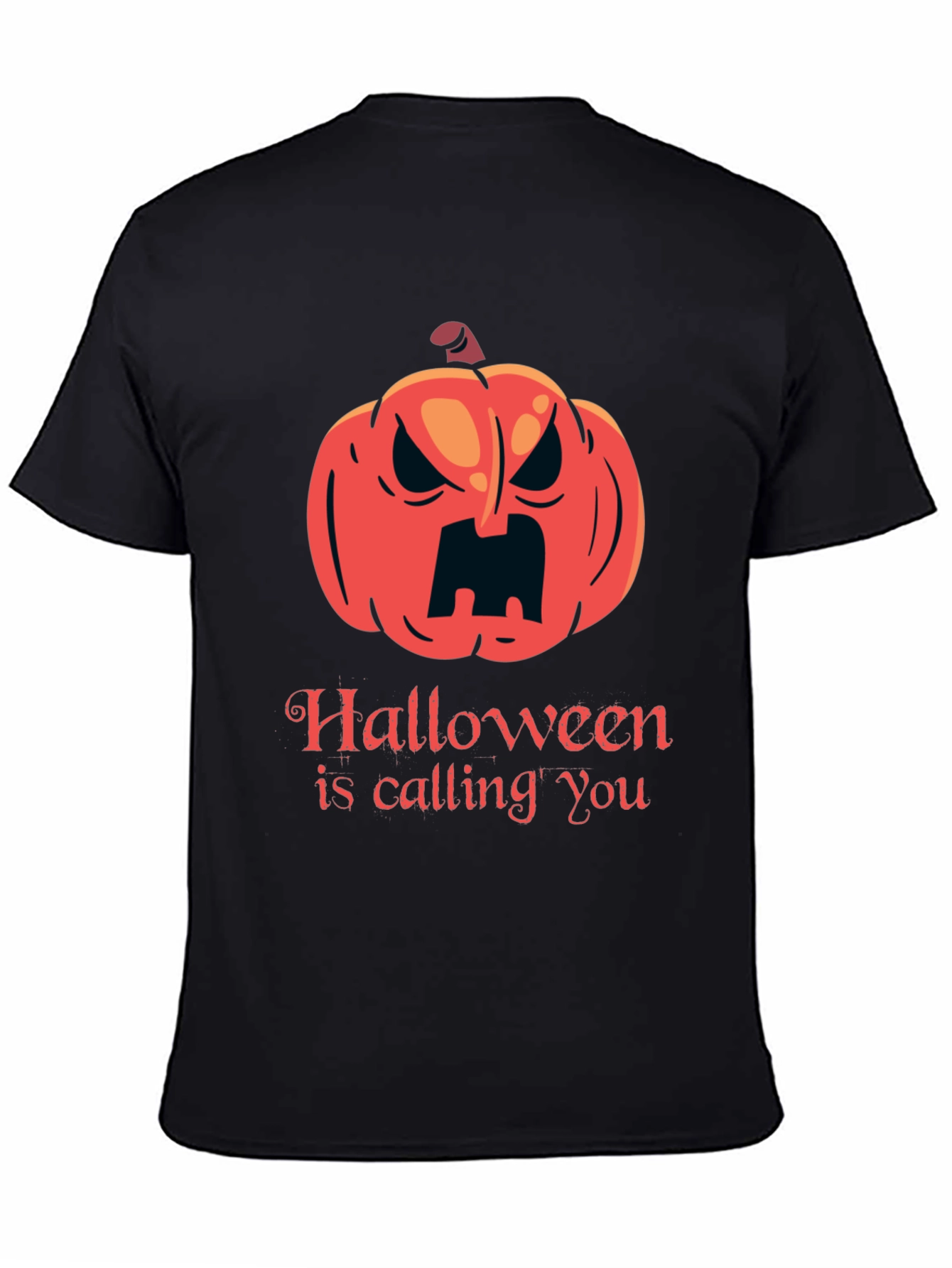 Halloween Calling T-Shirt - Spooky Pumpkin Design
