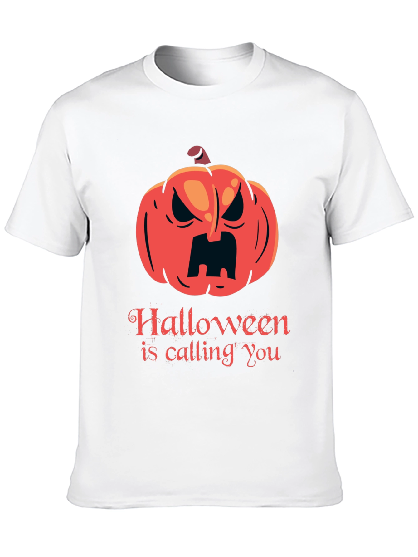 Halloween Calling T-Shirt - Spooky Pumpkin Design