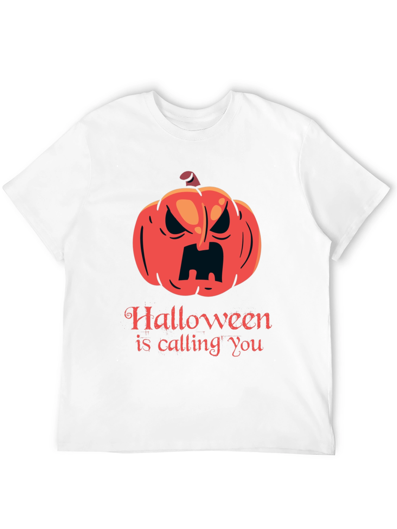 Halloween Calling T-Shirt - Spooky Pumpkin Design