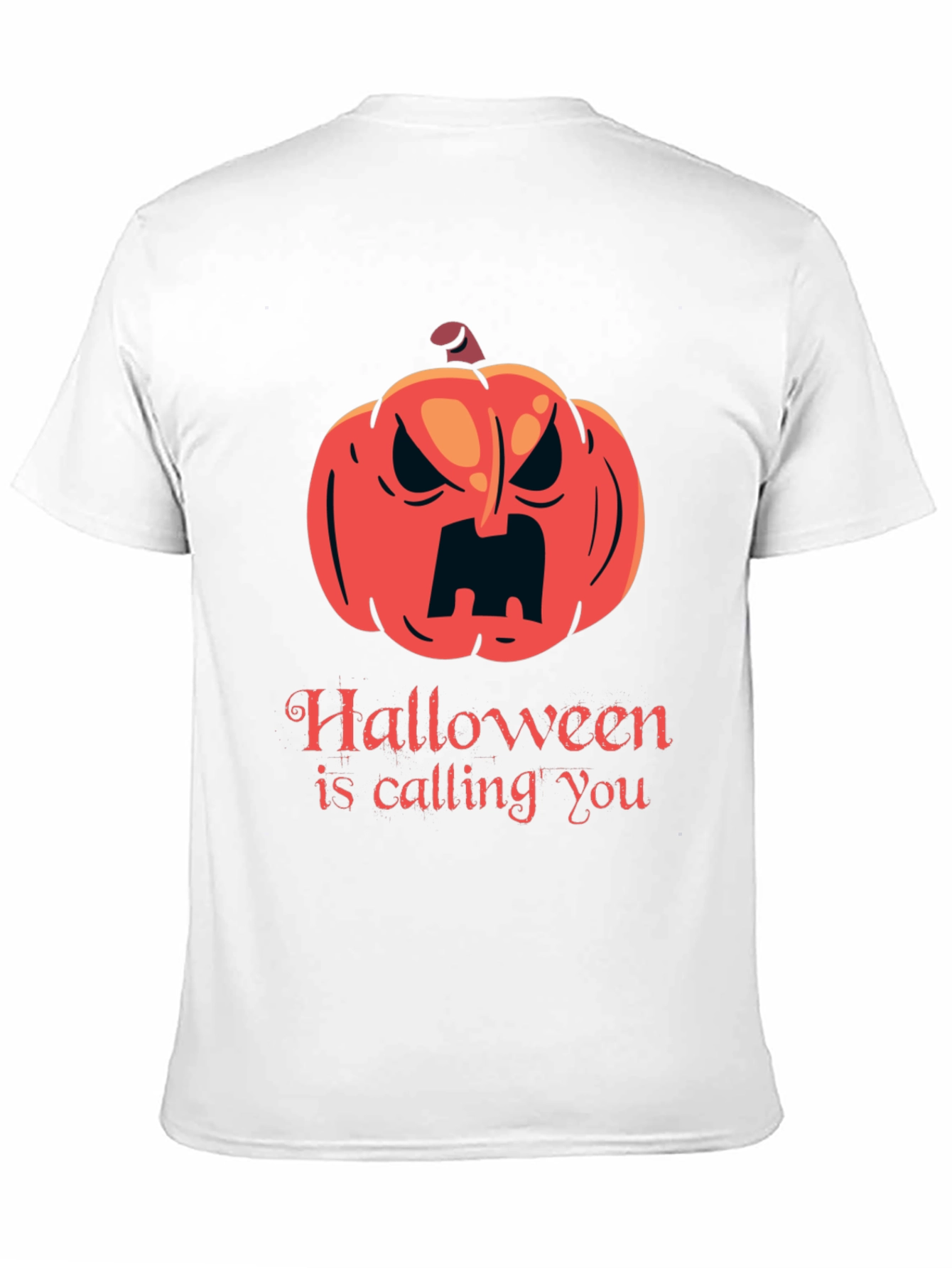 Halloween Calling T-Shirt - Spooky Pumpkin Design
