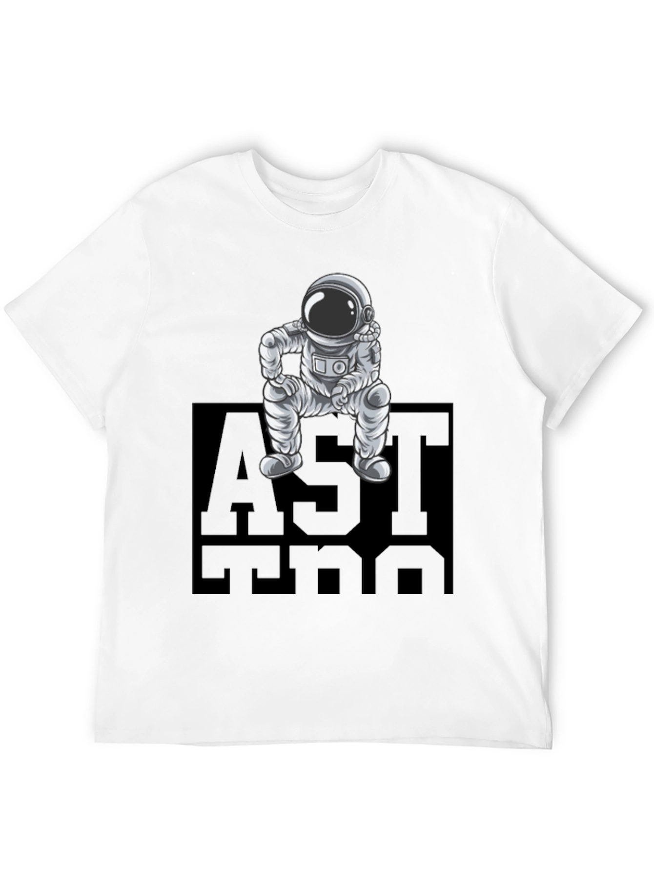 Astronaut Graphic Tee - Cool Space Design