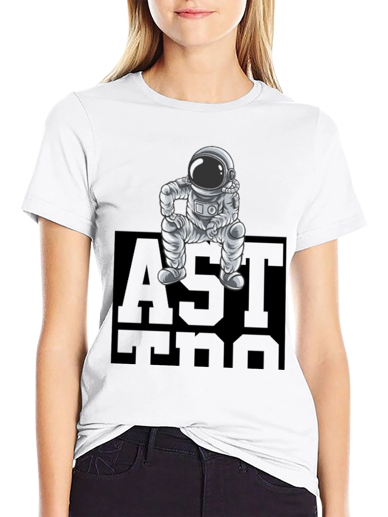 Astronaut Graphic Tee - Cool Space Design
