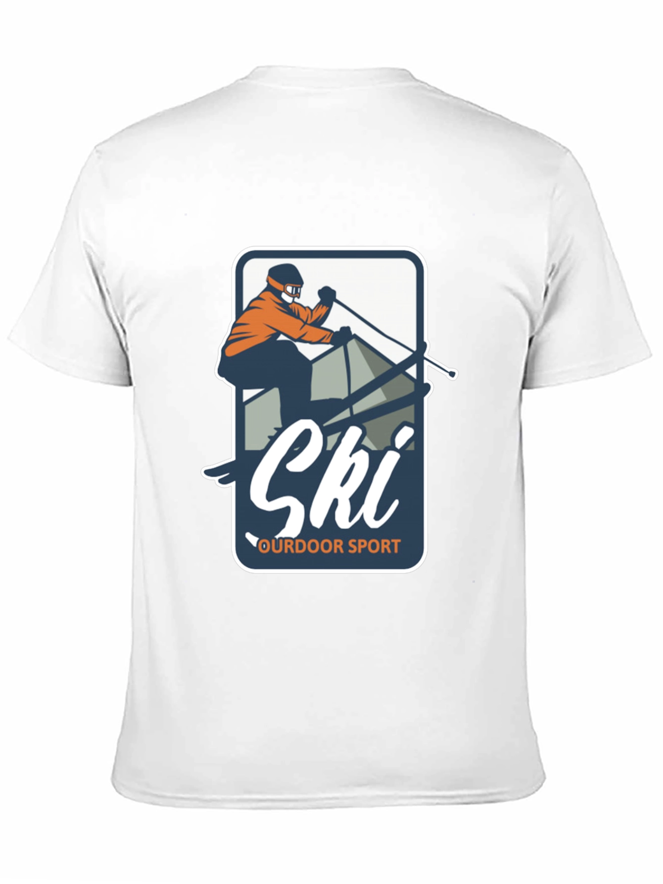 Mens Ski Outdoor Sport T-Shirt