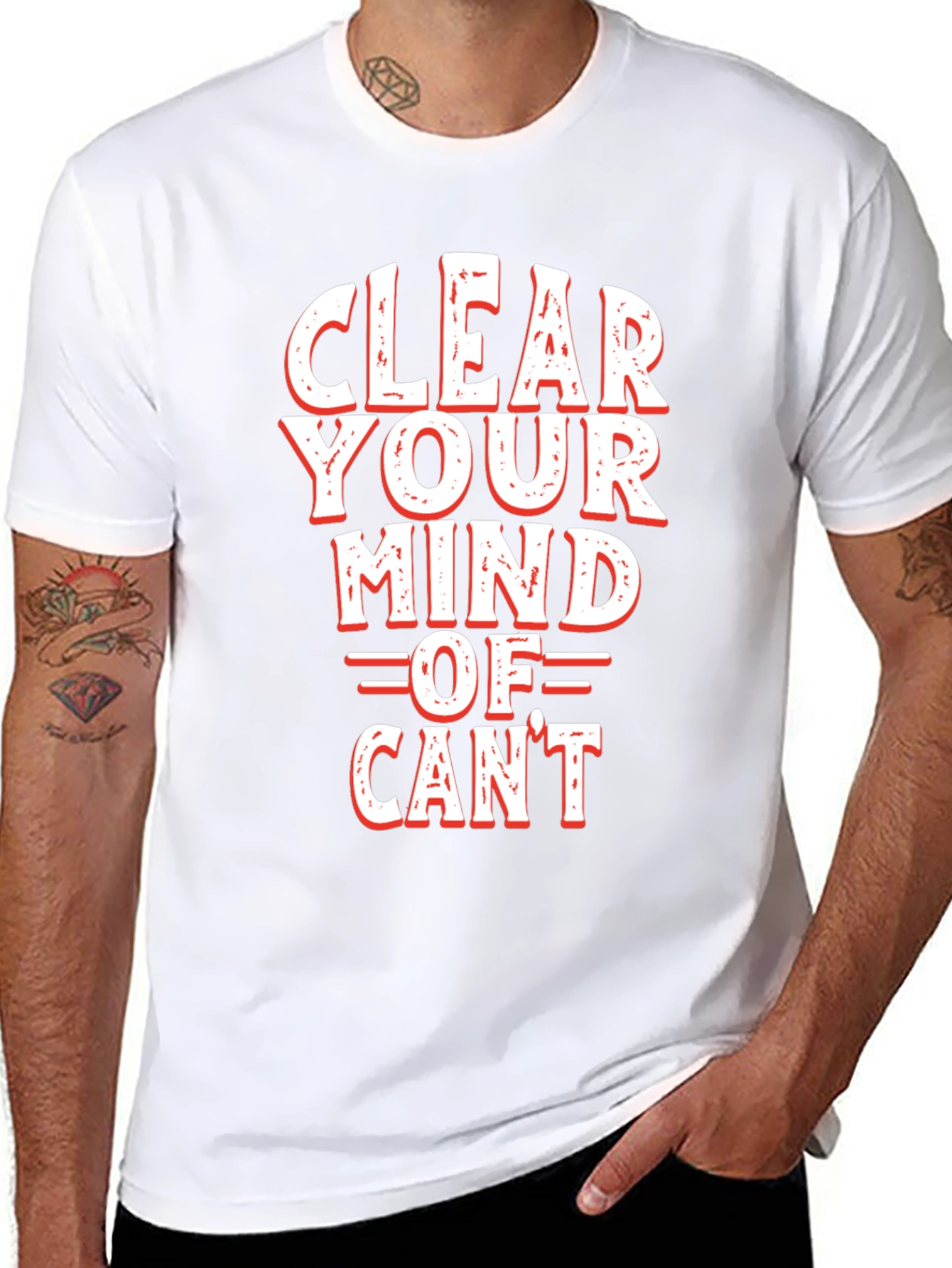 Clear Your Mind of Cant Graphic Tee - Black
