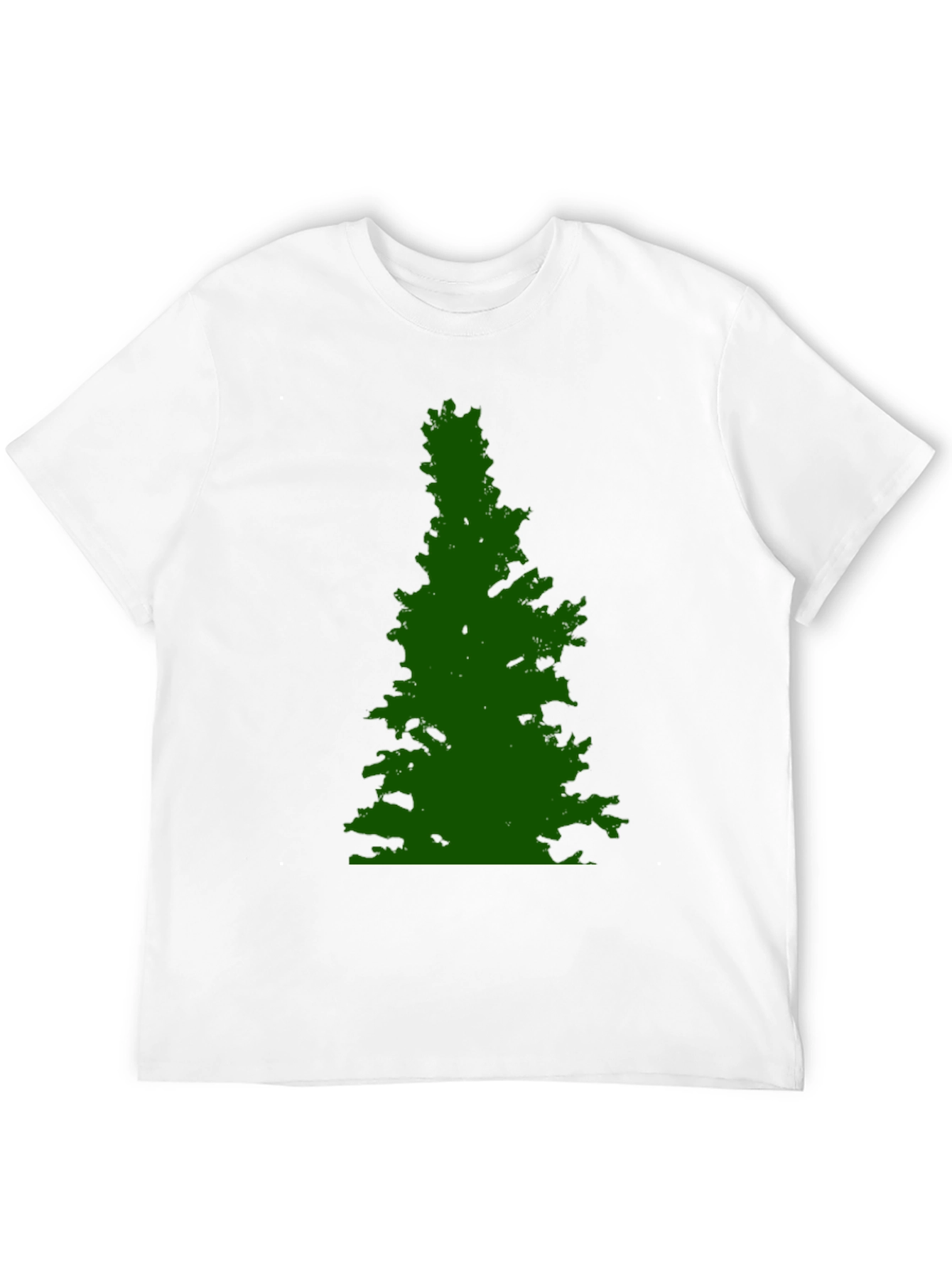 Green Tree Graphic Black Tee