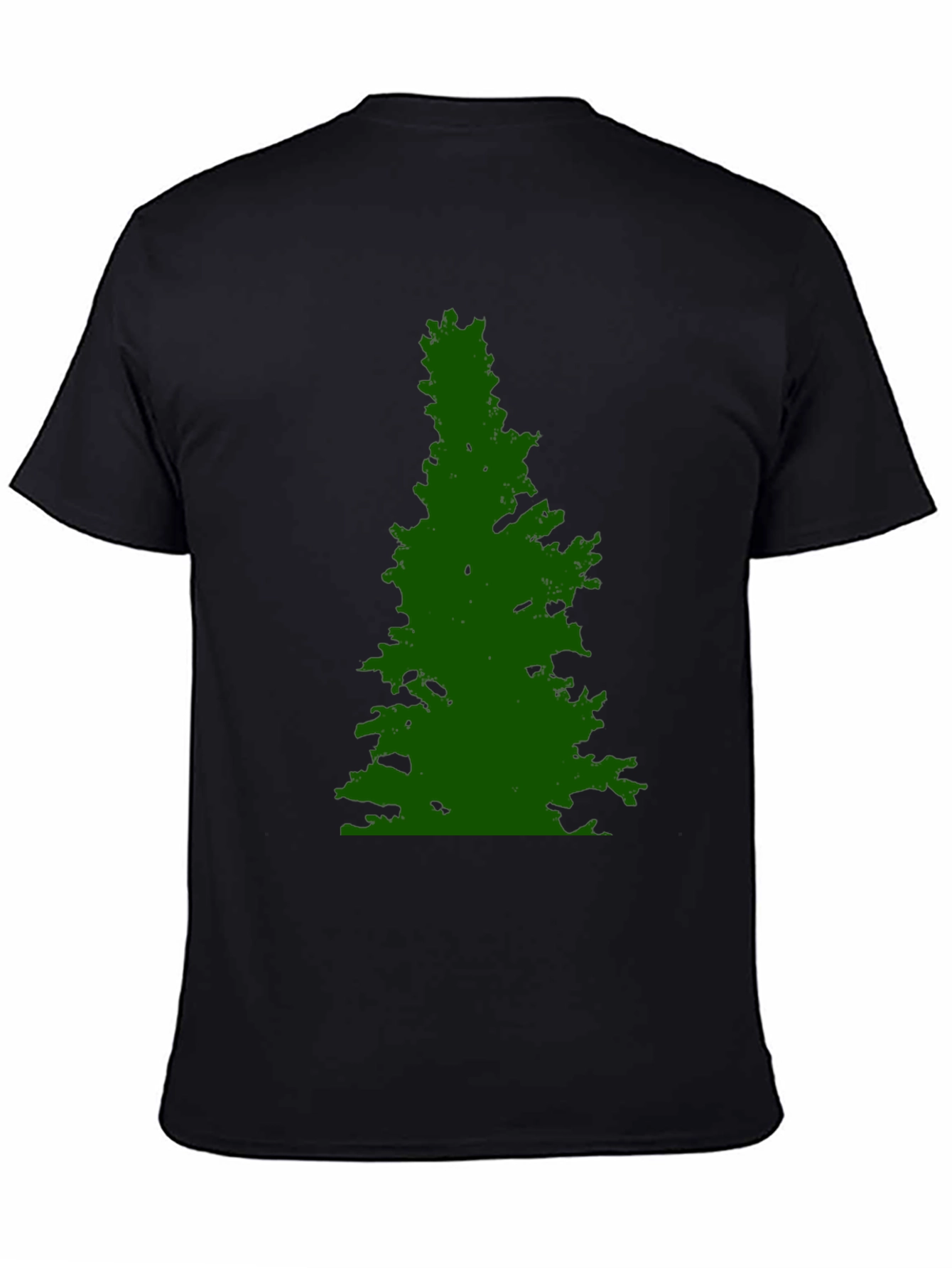 Green Tree Graphic Black Tee