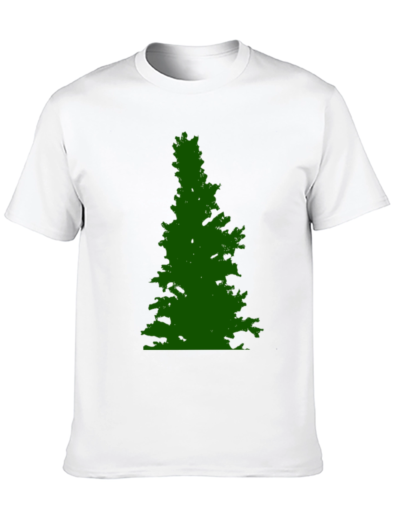 Green Tree Graphic Black Tee