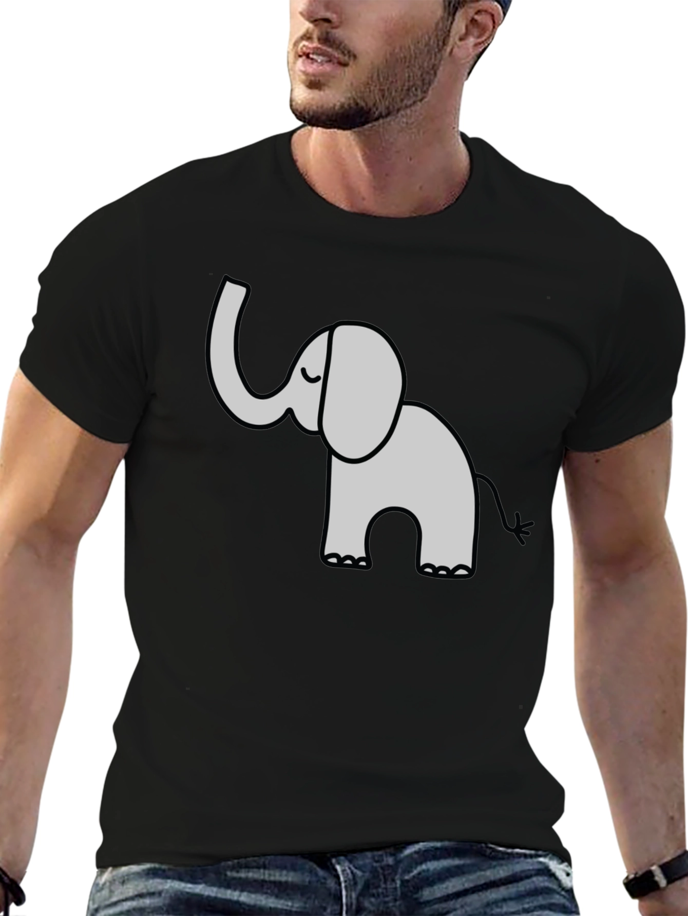 Elephant Graphic Tee - Cute & Casual