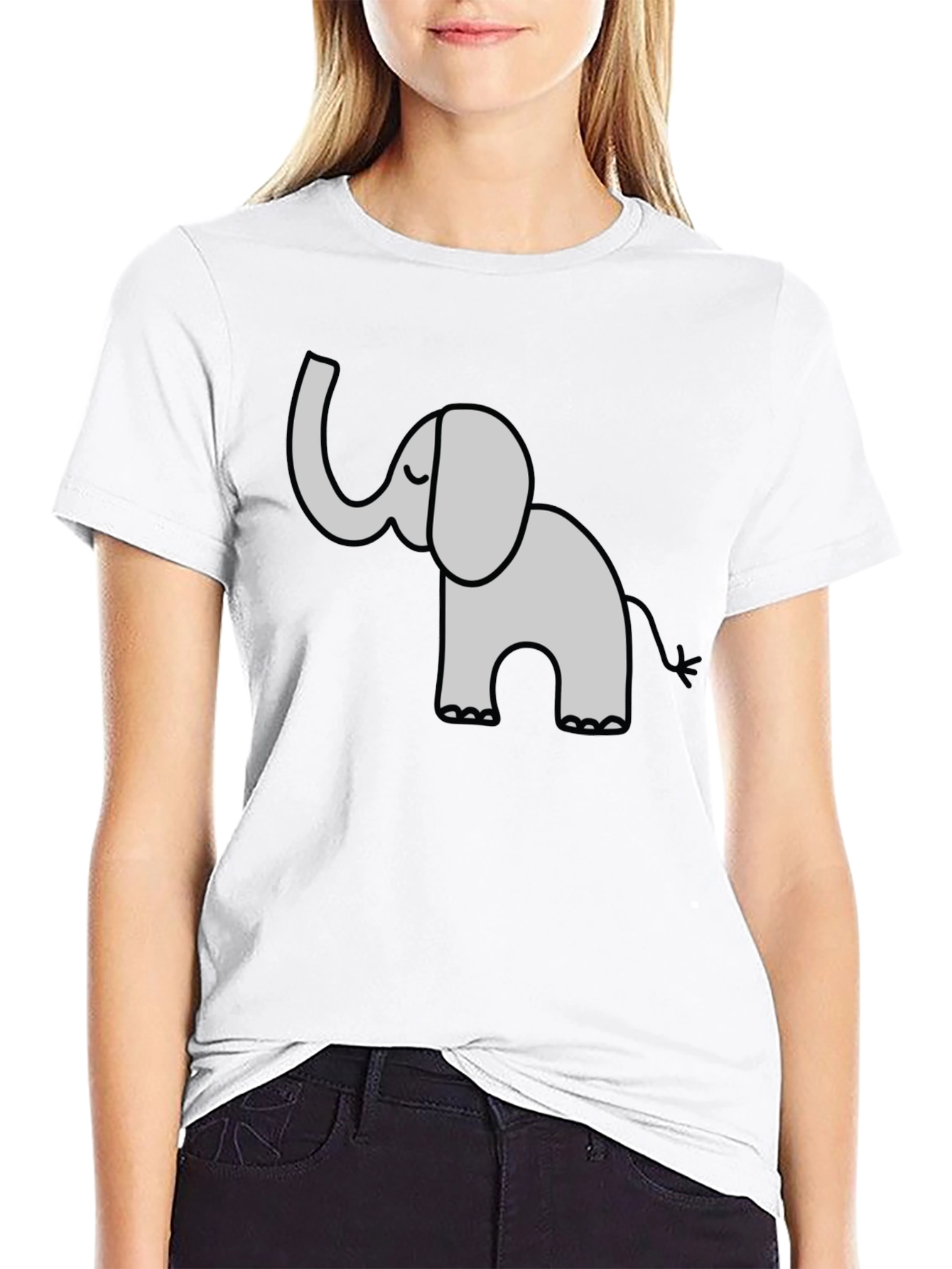 Elephant Graphic Tee - Cute & Casual
