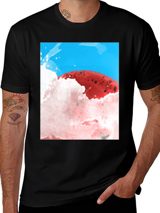 Abstract Art Tee - Red Planet Sky