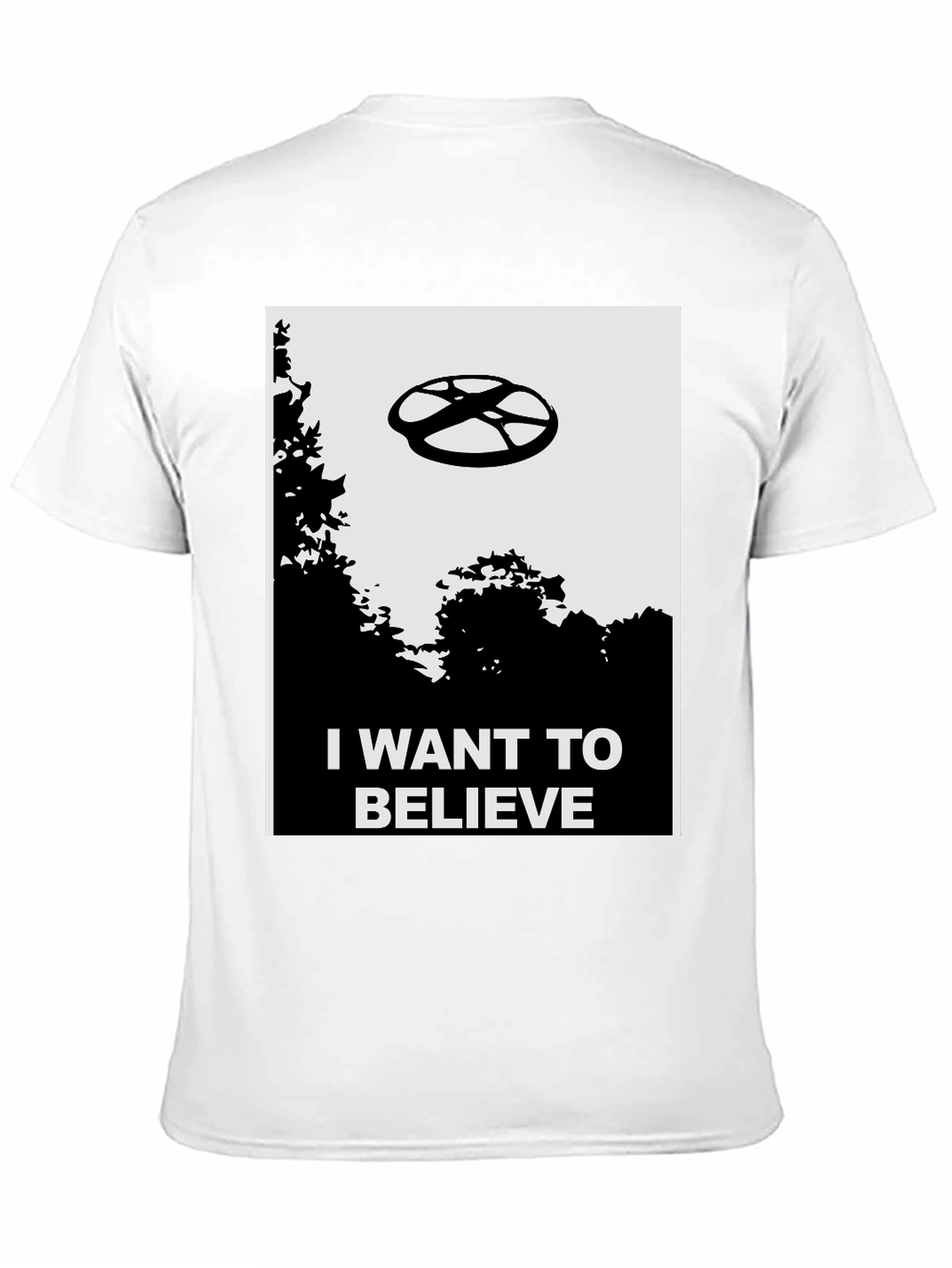 I Want To Believe UFO Graphic Tee - Black