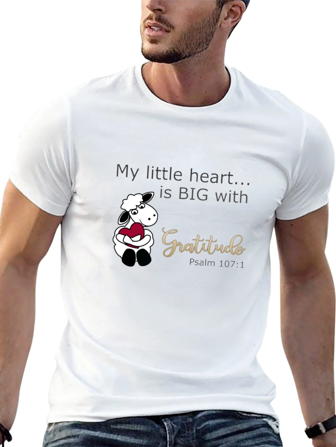 Gratitude Sheep Graphic T-Shirt