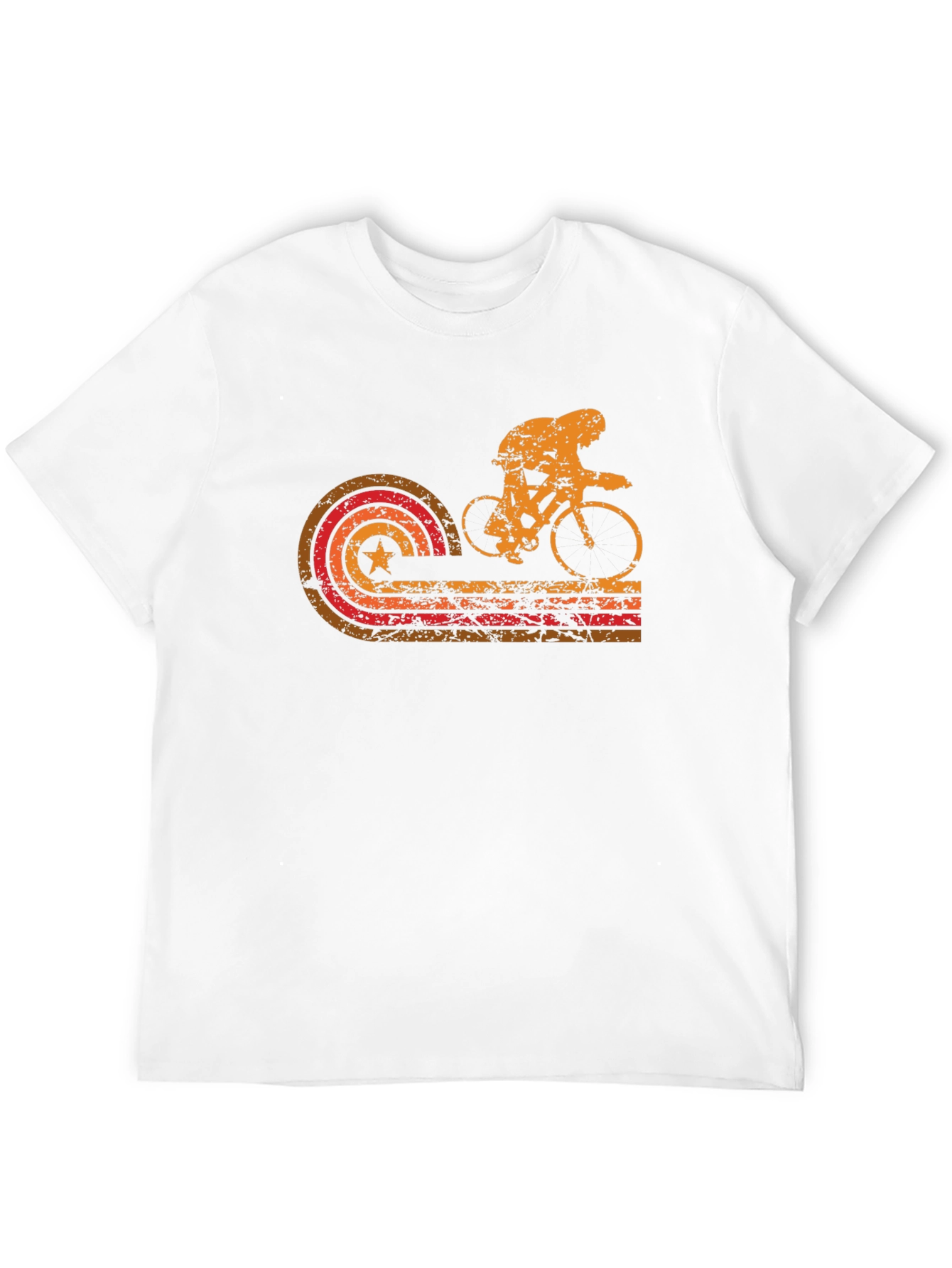 Retro Cycling Graphic T-Shirt - Black