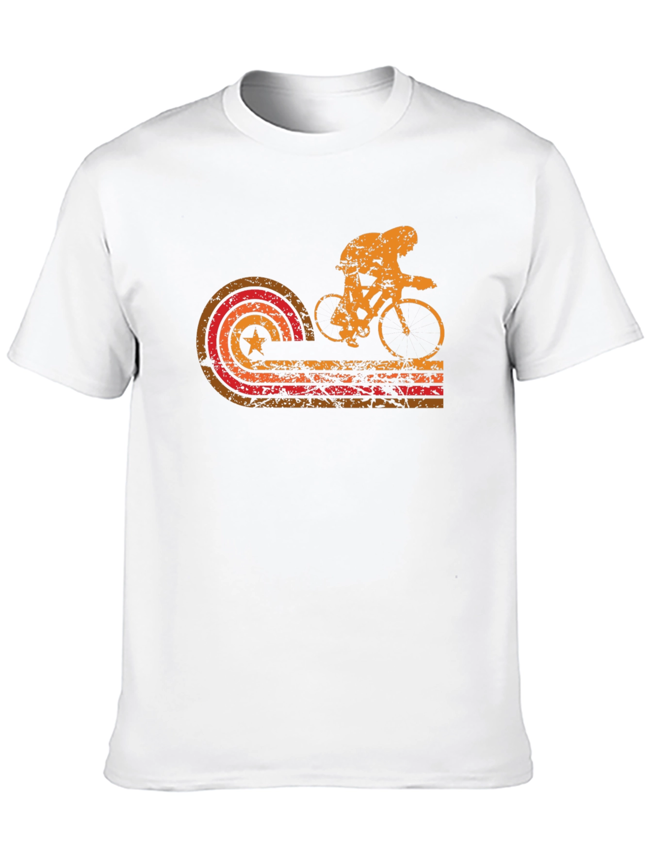 Retro Cycling Graphic T-Shirt - Black