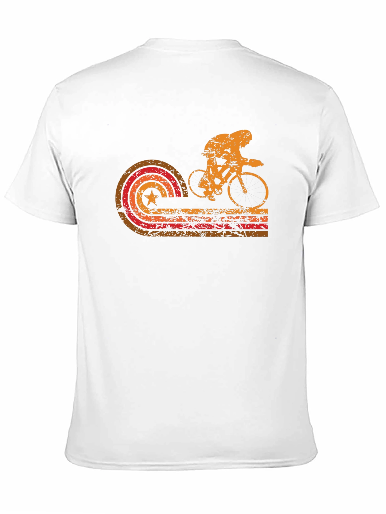 Retro Cycling Graphic T-Shirt - Black