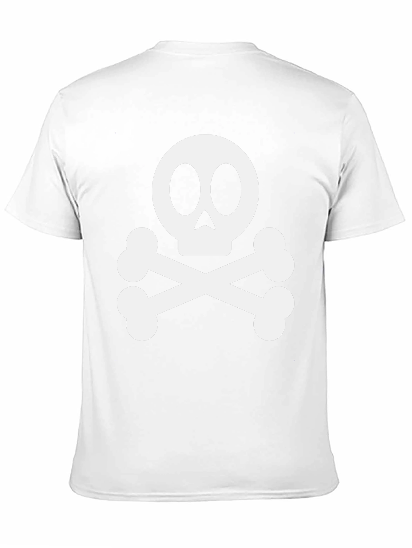 Skull and Crossbones Graphic Tee - Black Cotton