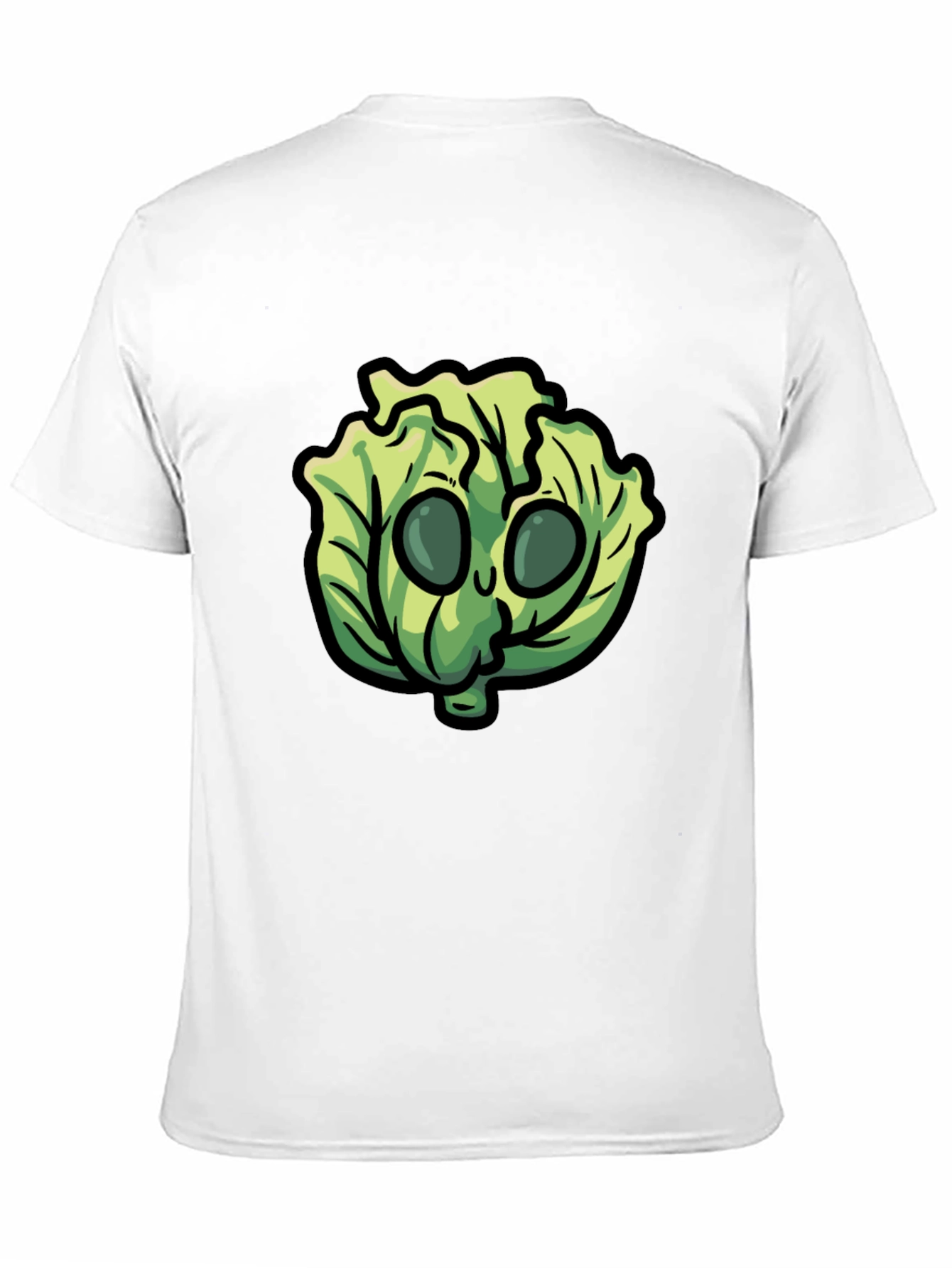 Lettuce Character Black T-Shirt
