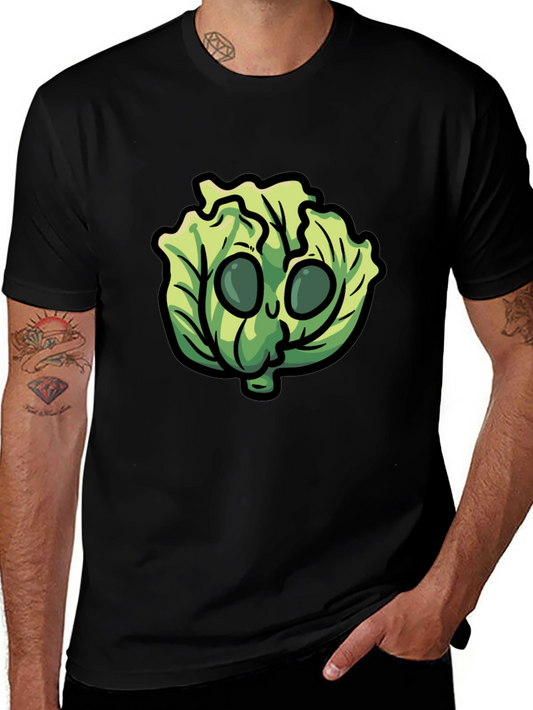 Lettuce Character Black T-Shirt